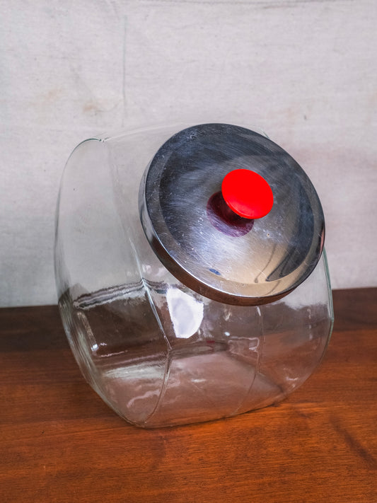 Vintage 1960s/70s Anchor Hocking General Store Glass Candy Jar Display