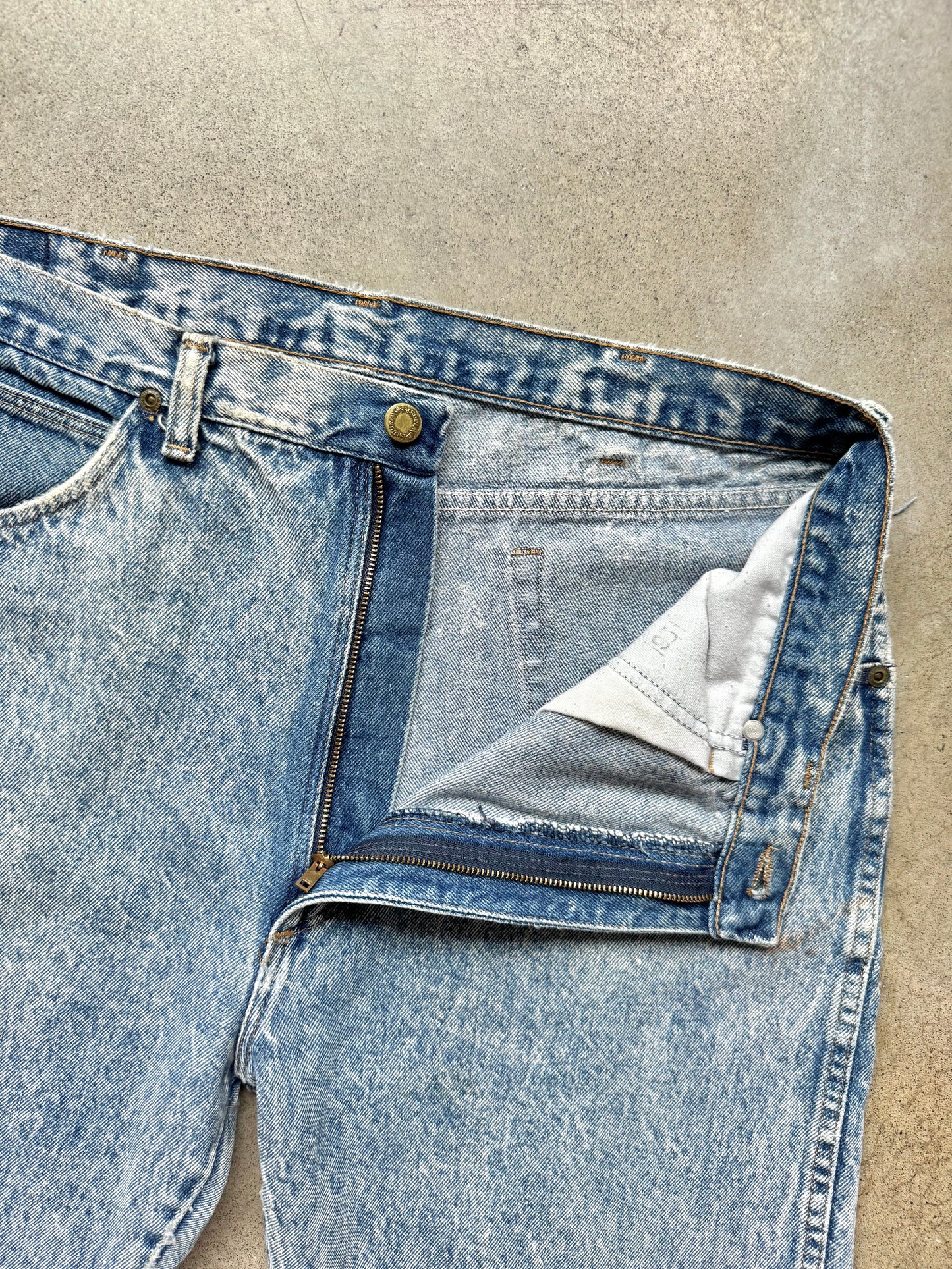 Vintage 1980s Wrangler Acid Wash Straight Leg Jeans | Waist 36”