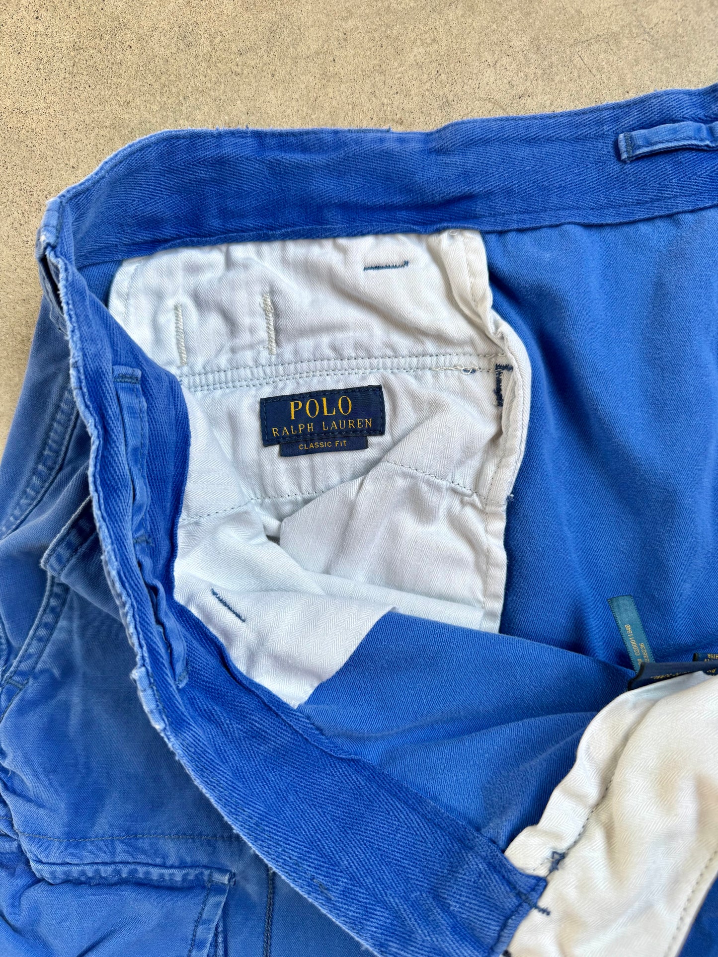 Polo Ralph Lauren Cobalt Blue Cotton Cargo Utility Shorts | 46B