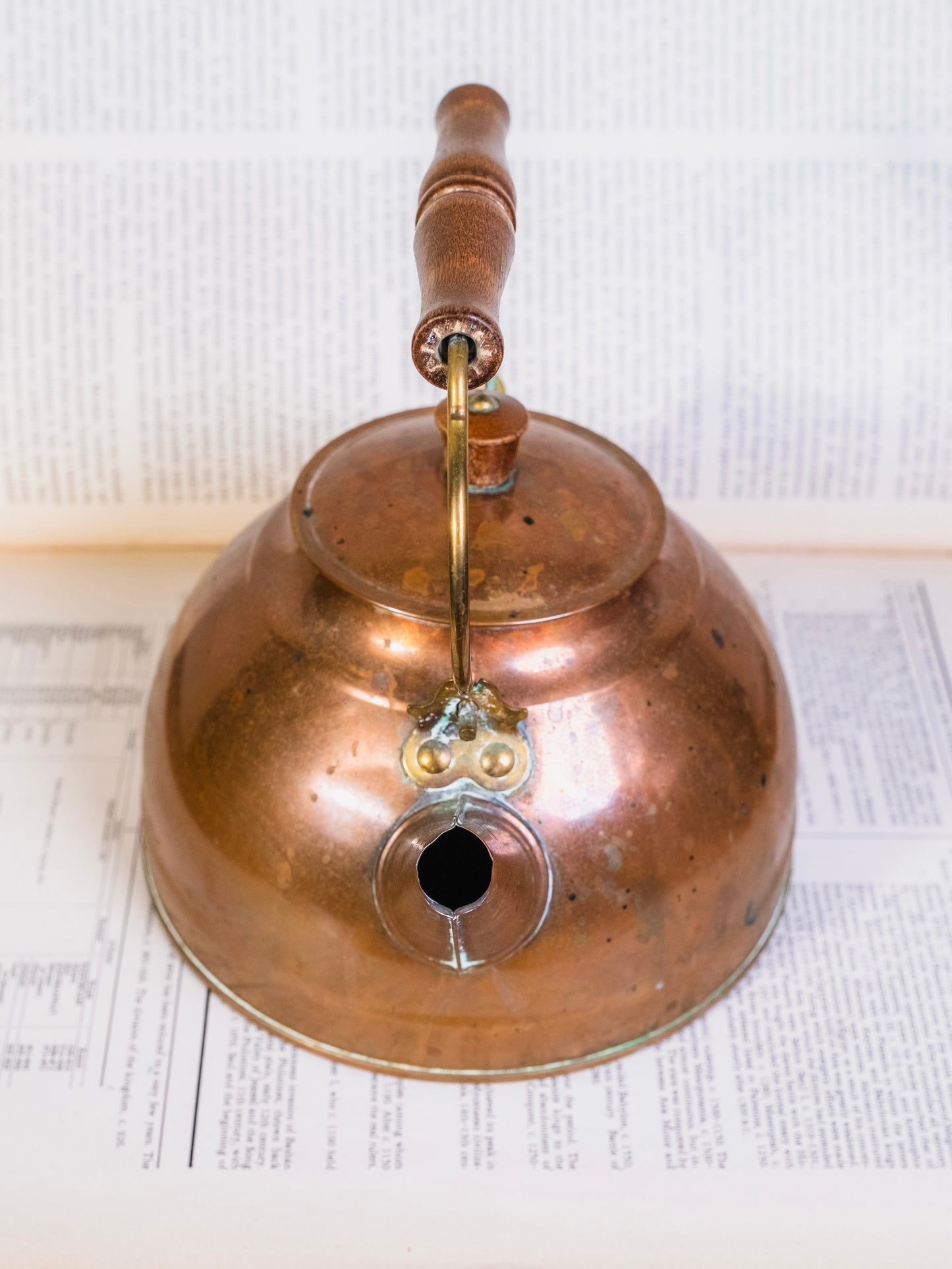Vintage 1940s/50s Solid Copper Tea Kettle