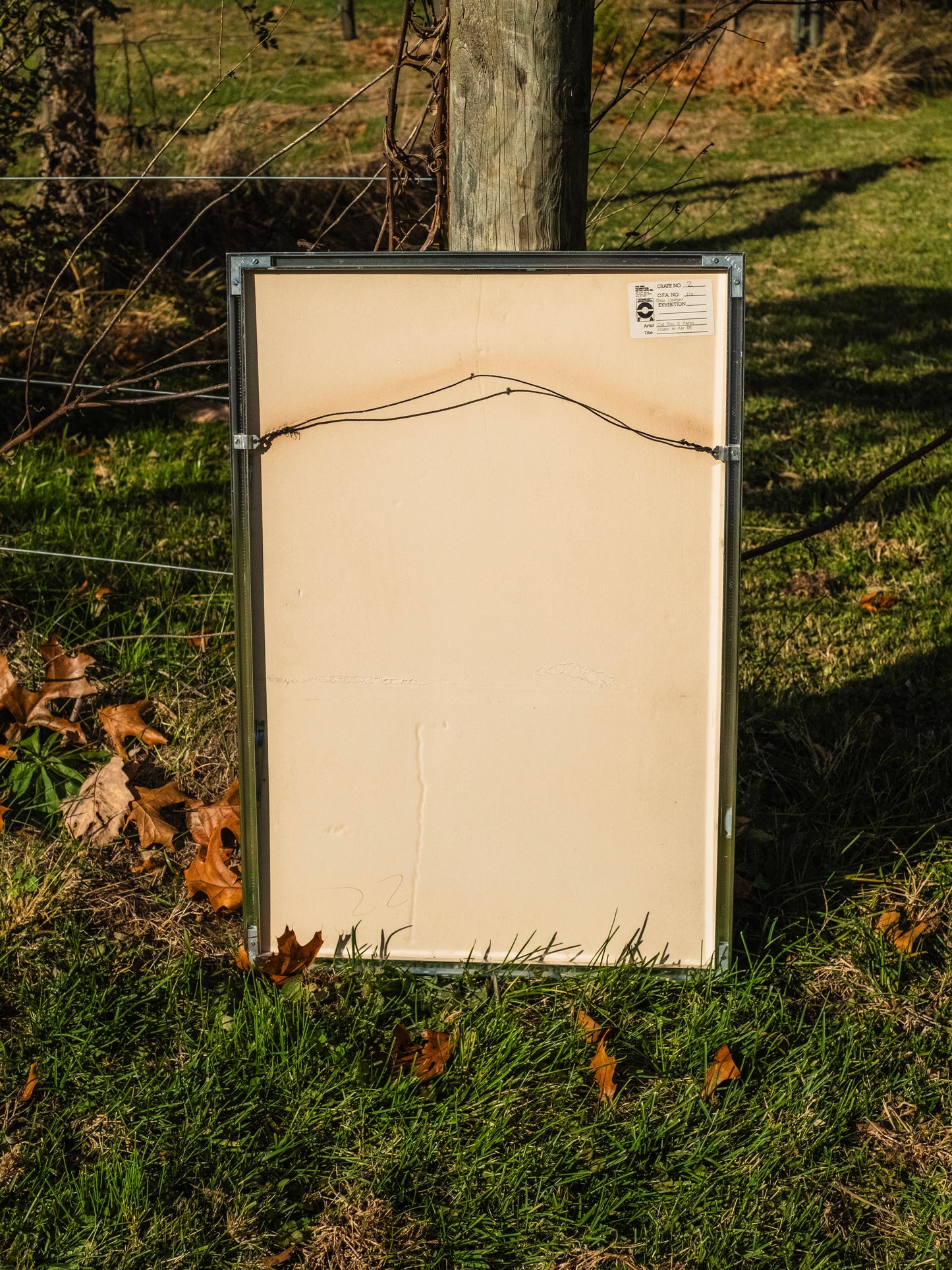 Vintage 1980s Framed "Music is in the Air" Columbus Parks Concert Series Poster