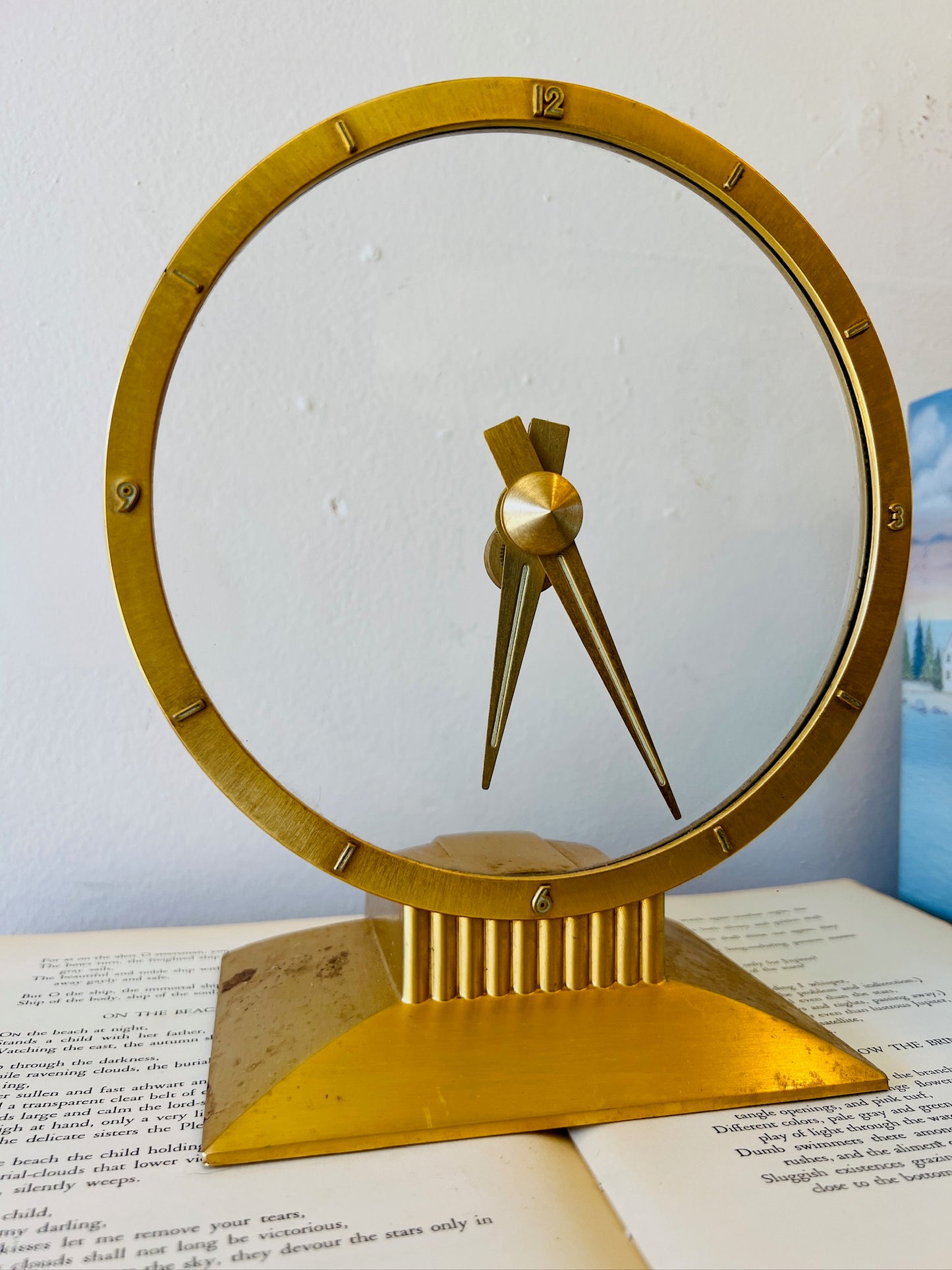 Vintage Jefferson Golden Hour Electric Clock