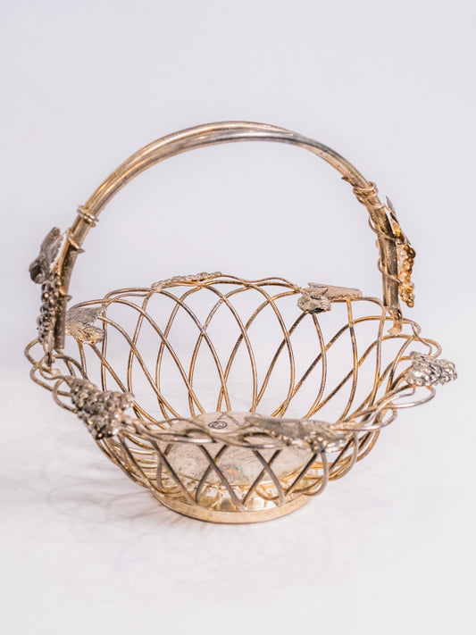 Vintage 1960s Godinger Silver-Plated Fruit Bowl