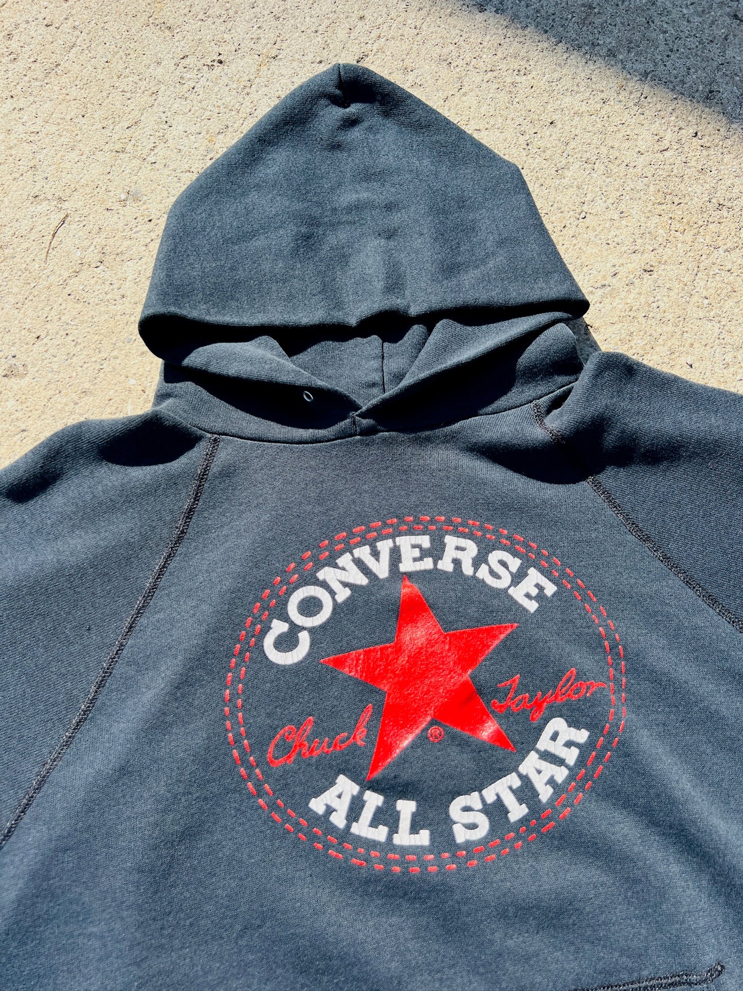 Vintage 1990s Converse Cut-Off Hoodie | Medium