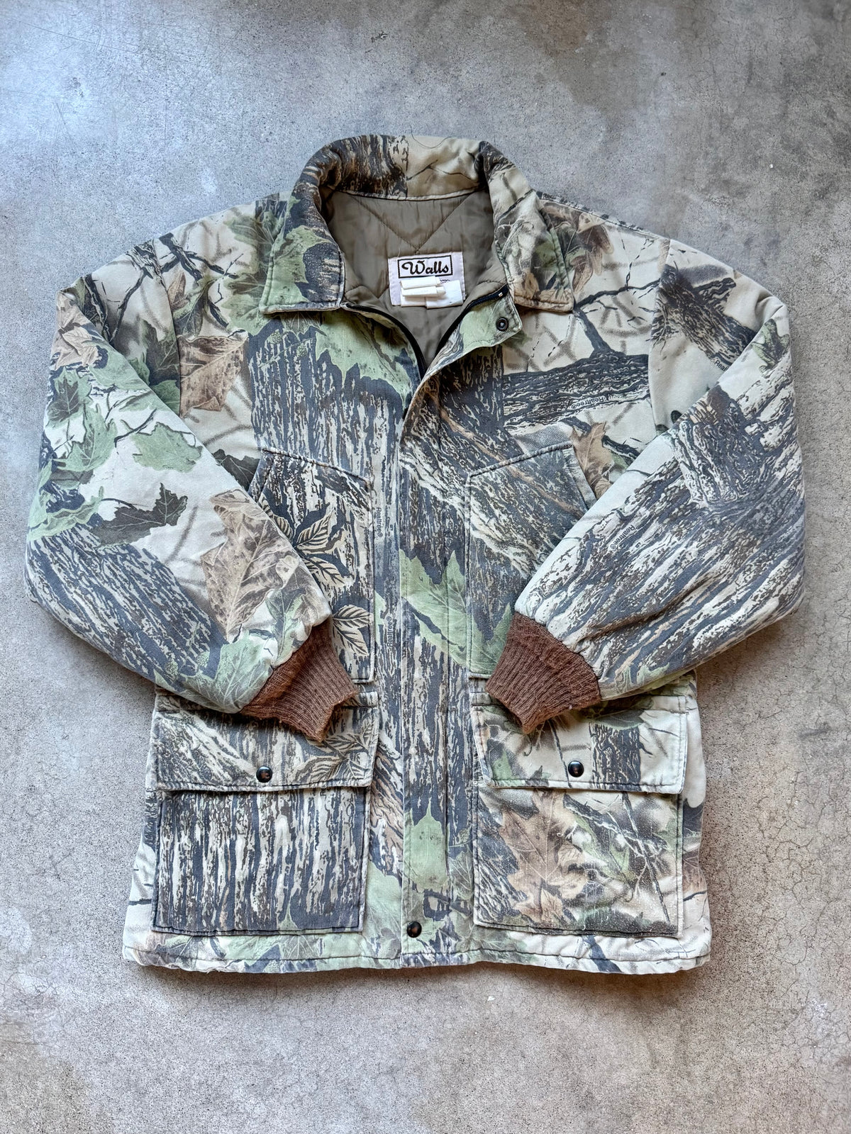 Vintage 1980s Walls Blizzard-Pruf Realtree Camo Insulated Hunting Jacket | Large