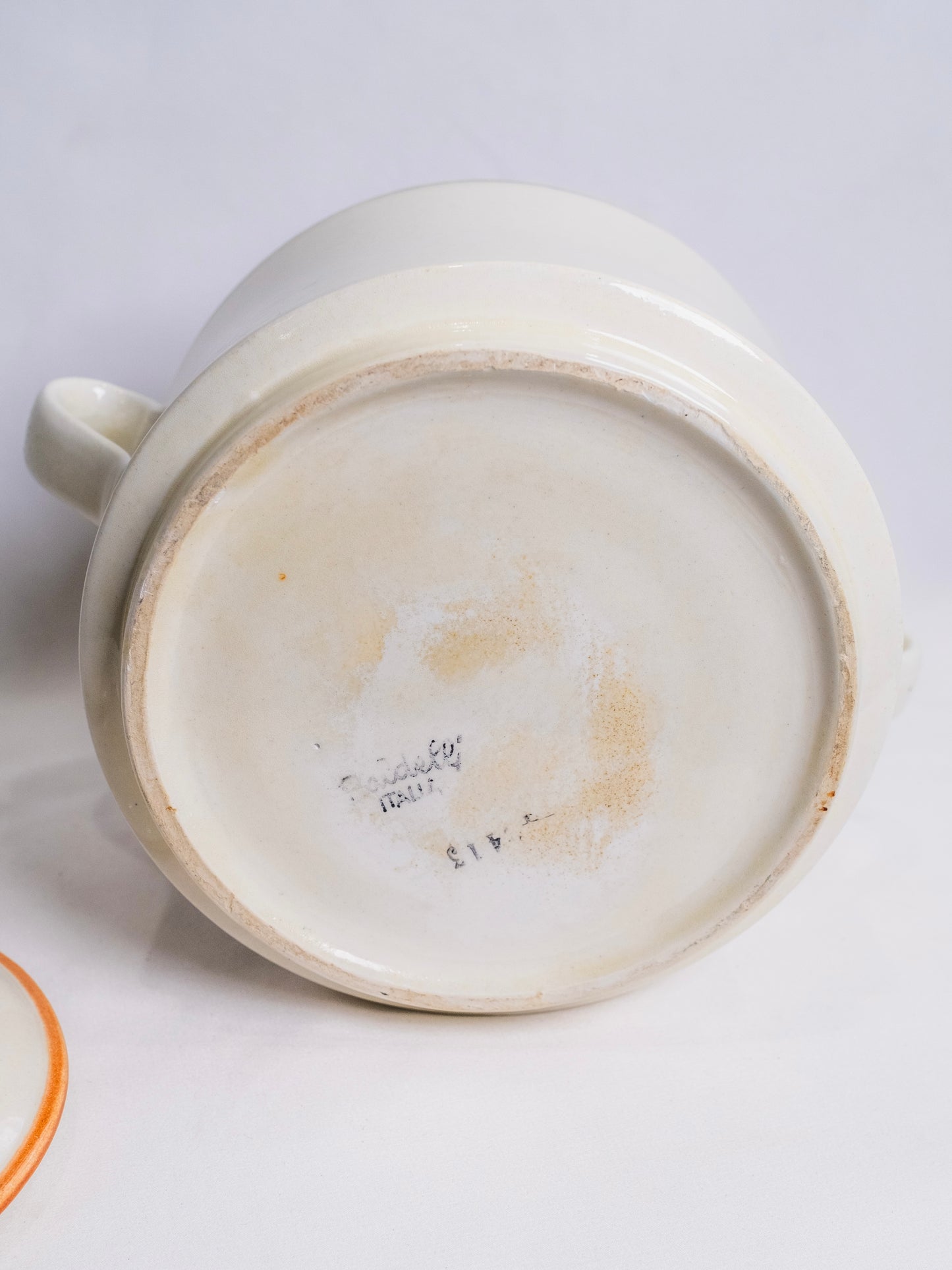 Vintage 1960s Baldelli Ceramic Soup Pot w/ Lid