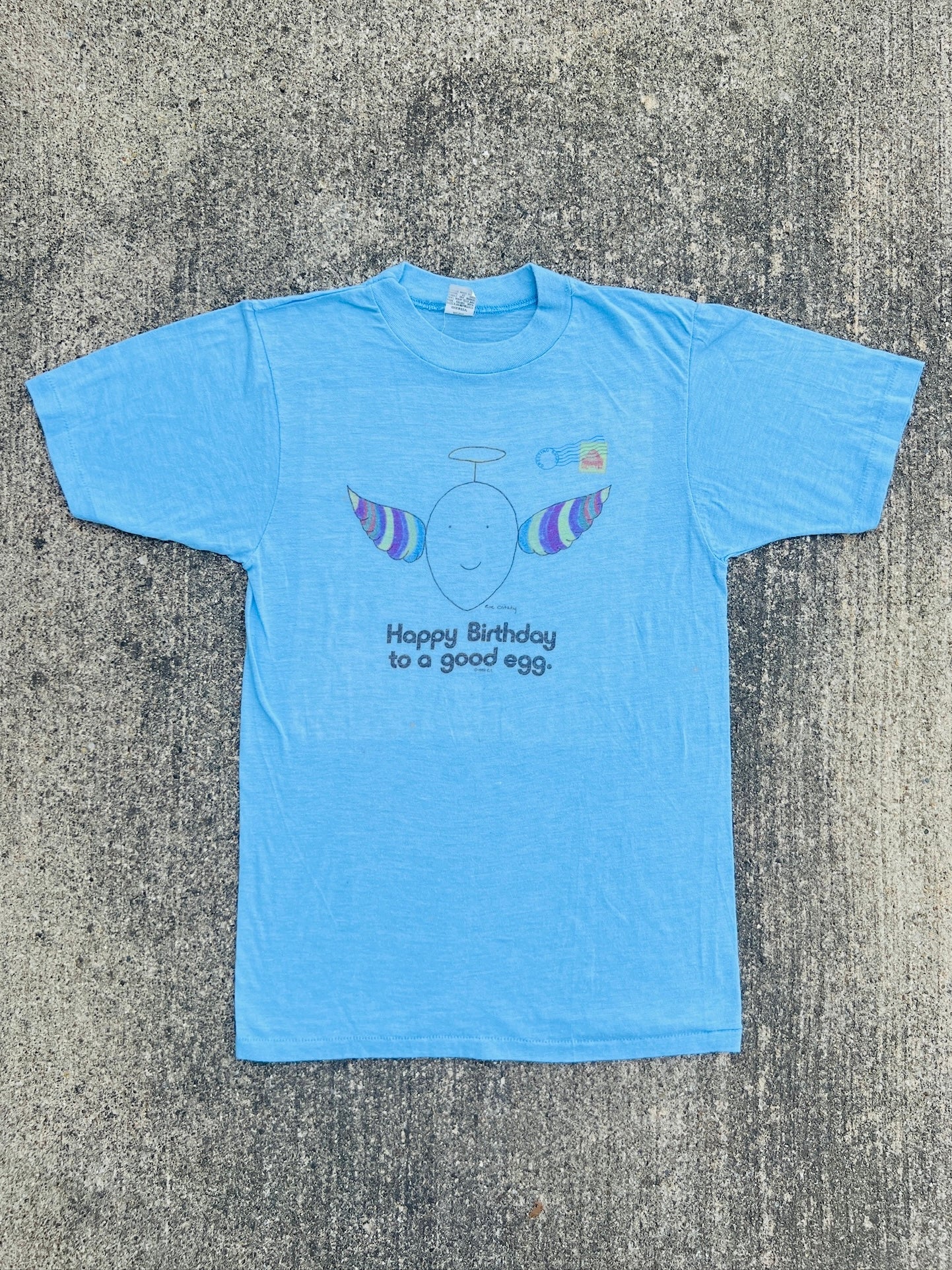 Vintage 1970s/80s “Happy Birthday To A Good Egg” Graphic Tee