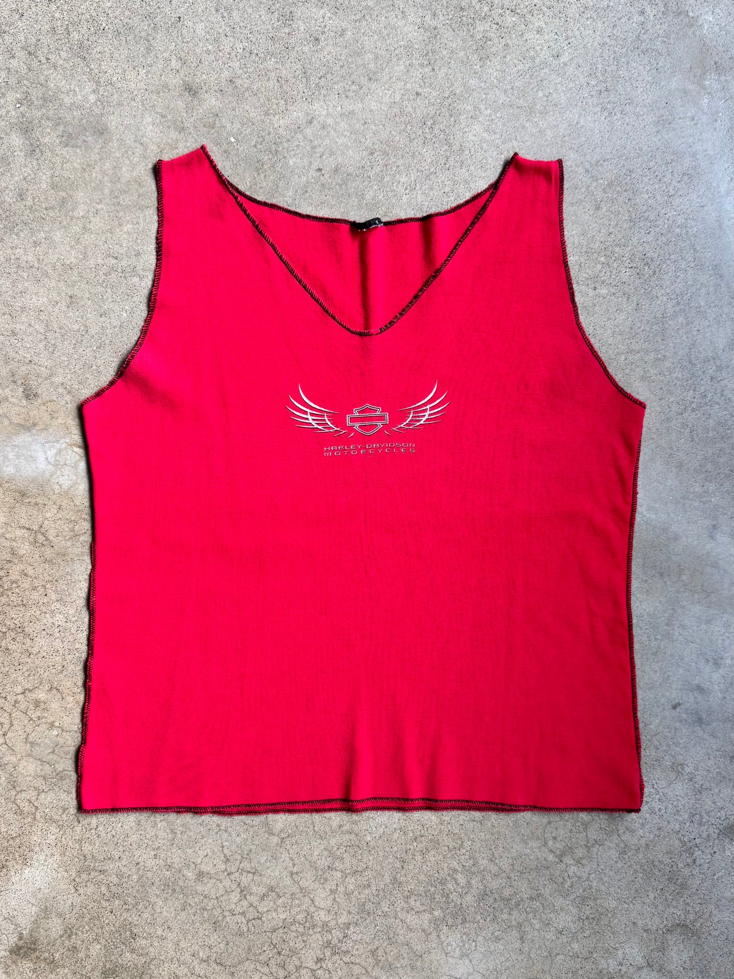 2000s Harley Davidson Doc’s St. Louis Red Tank Top | XL