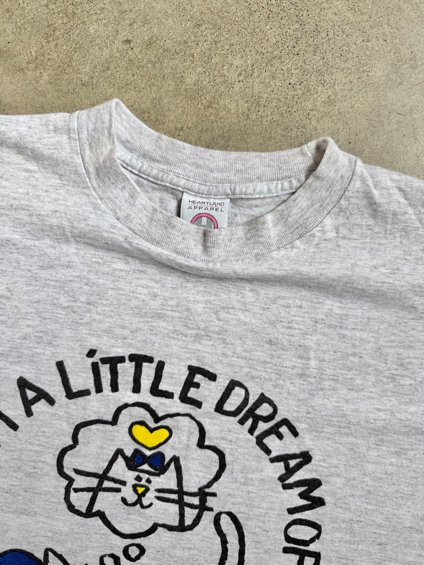 Vintage 1992 Mary Sue Taylor "Dream A Little Dream..." Cat Sleep Tee | One Size
