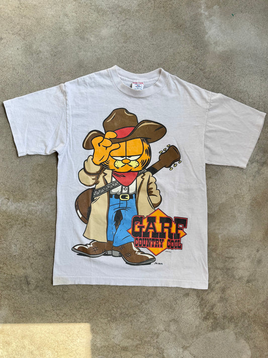Vintage 1990s Garfield “Garf Country Cool” Graphic Tee | Large