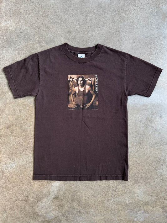2000s James Taylor Brown Cotton Graphic Tee | Small