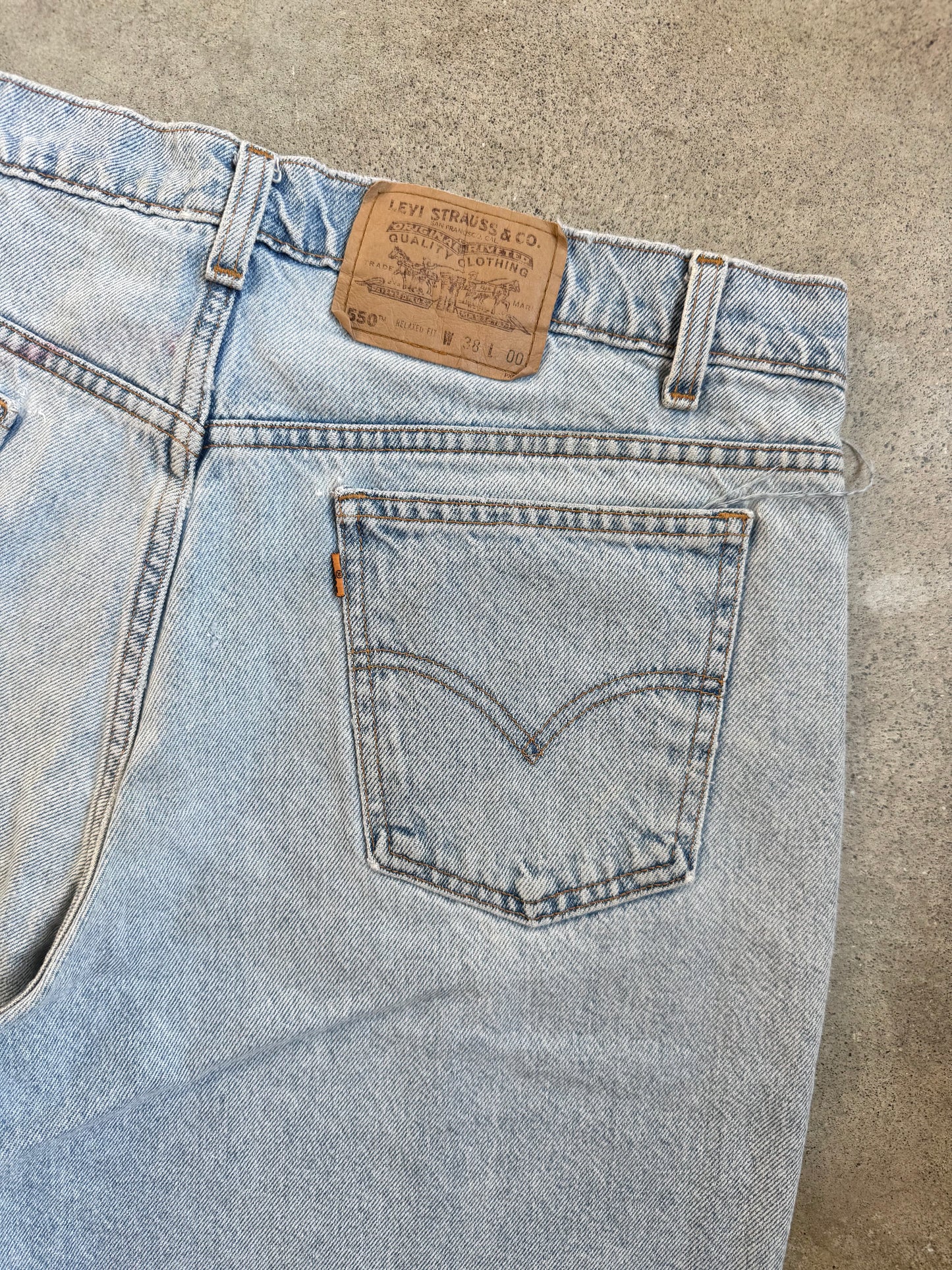 Vintage Levi’s Orange Tab 550 Relaxed Fit Denim Shorts | Waist 38”