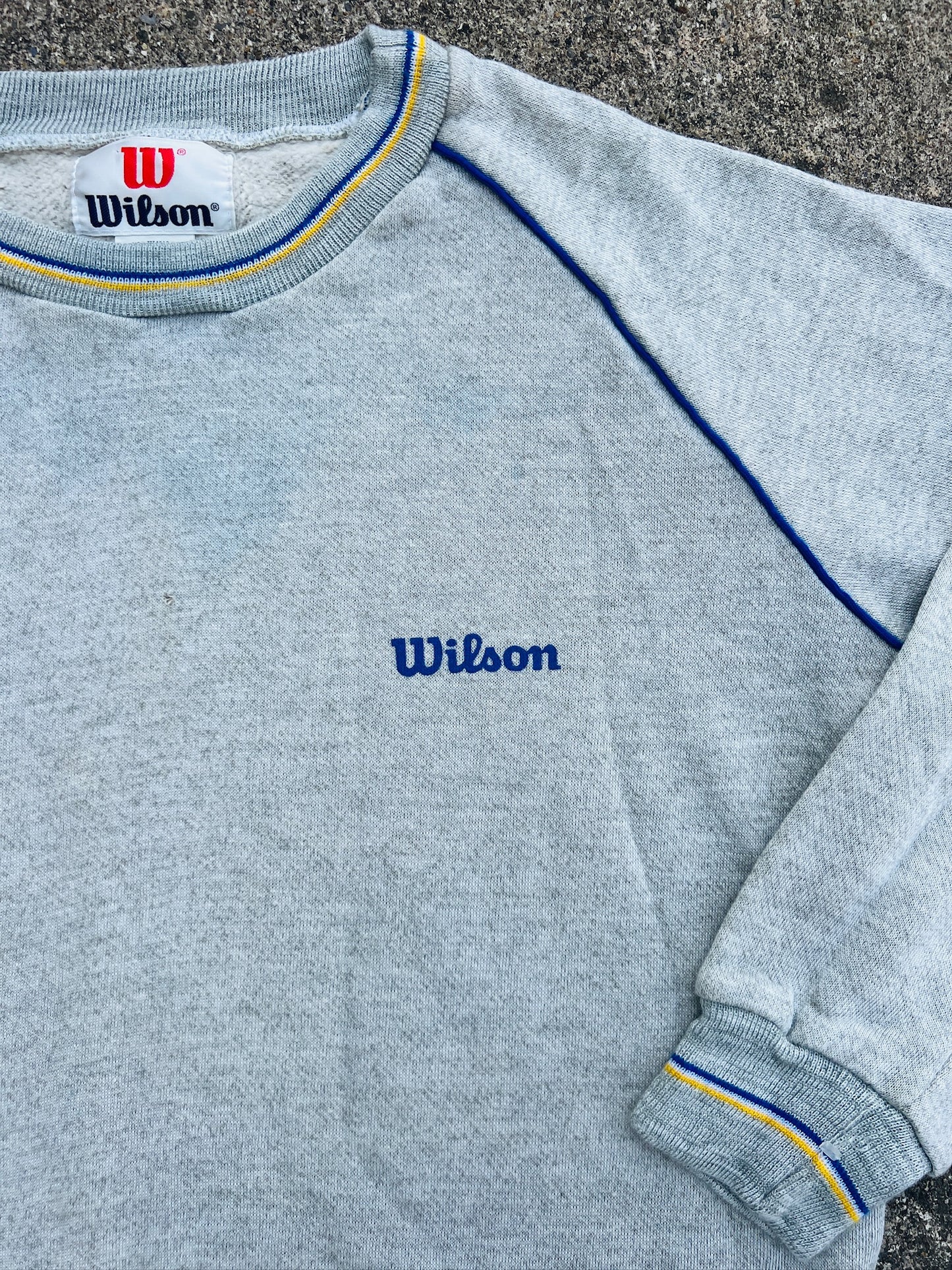 Vintage 1990s Wilson Grey Crewneck Sweatshirt