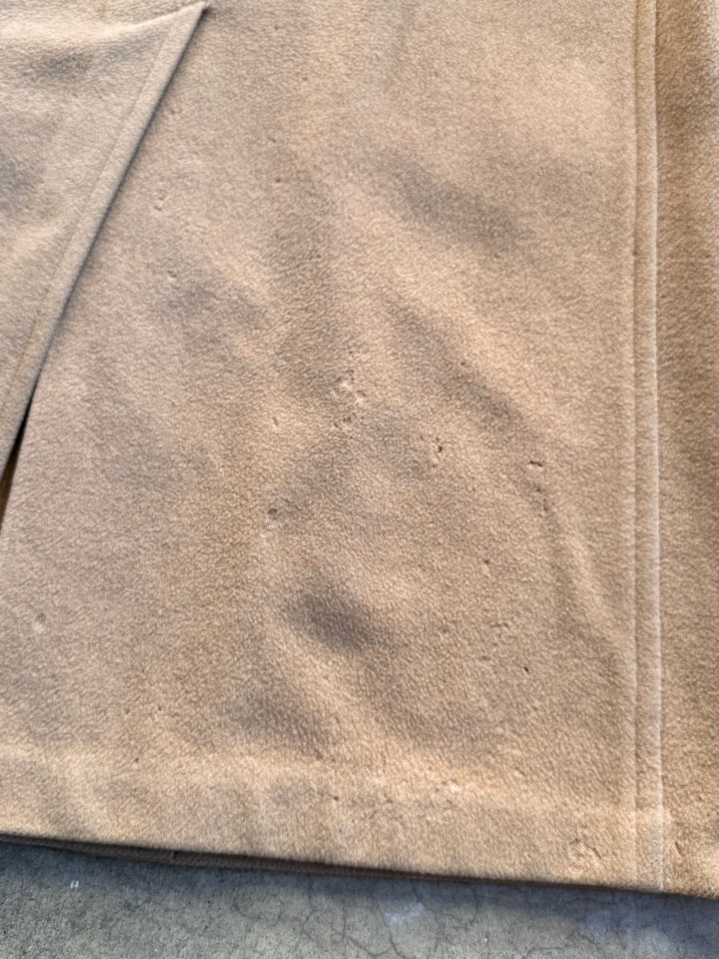 Vintage 1980s Lazarus Tan Cashmere Full-Length Overcoat | XL