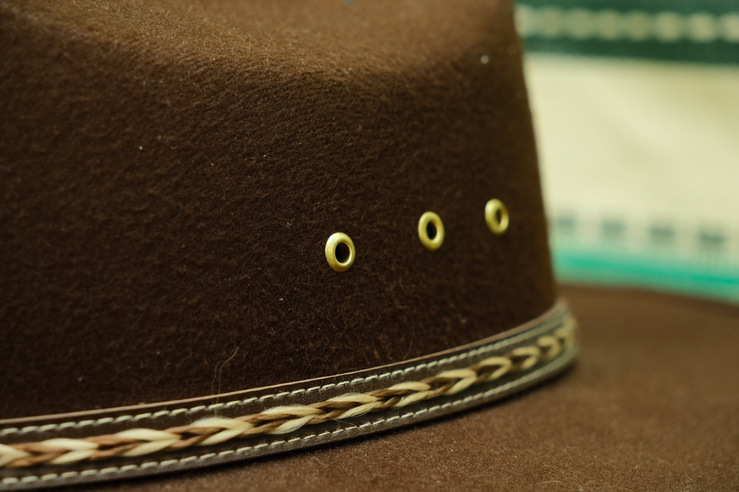 Vintage 1980s Pigalle Brown Cowboy Hat