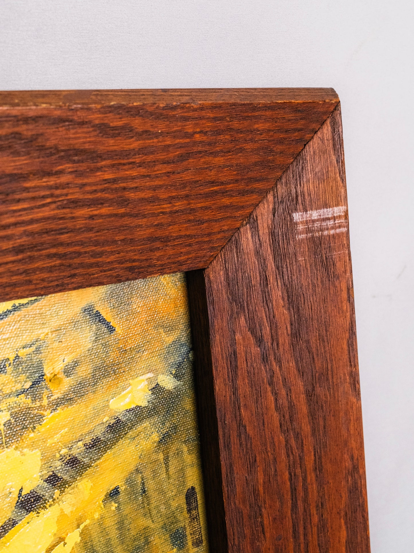 Framed Venice Landscape Oil on Canvas Painting