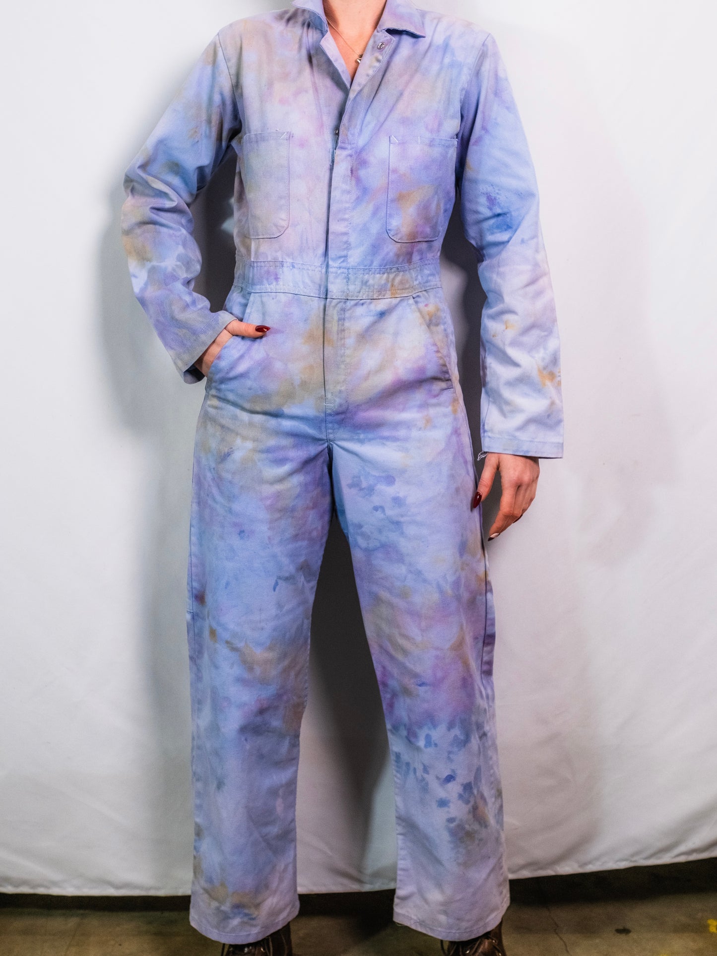 Red Kap Mechanic Handmade Tie Dye Coveralls | 32R