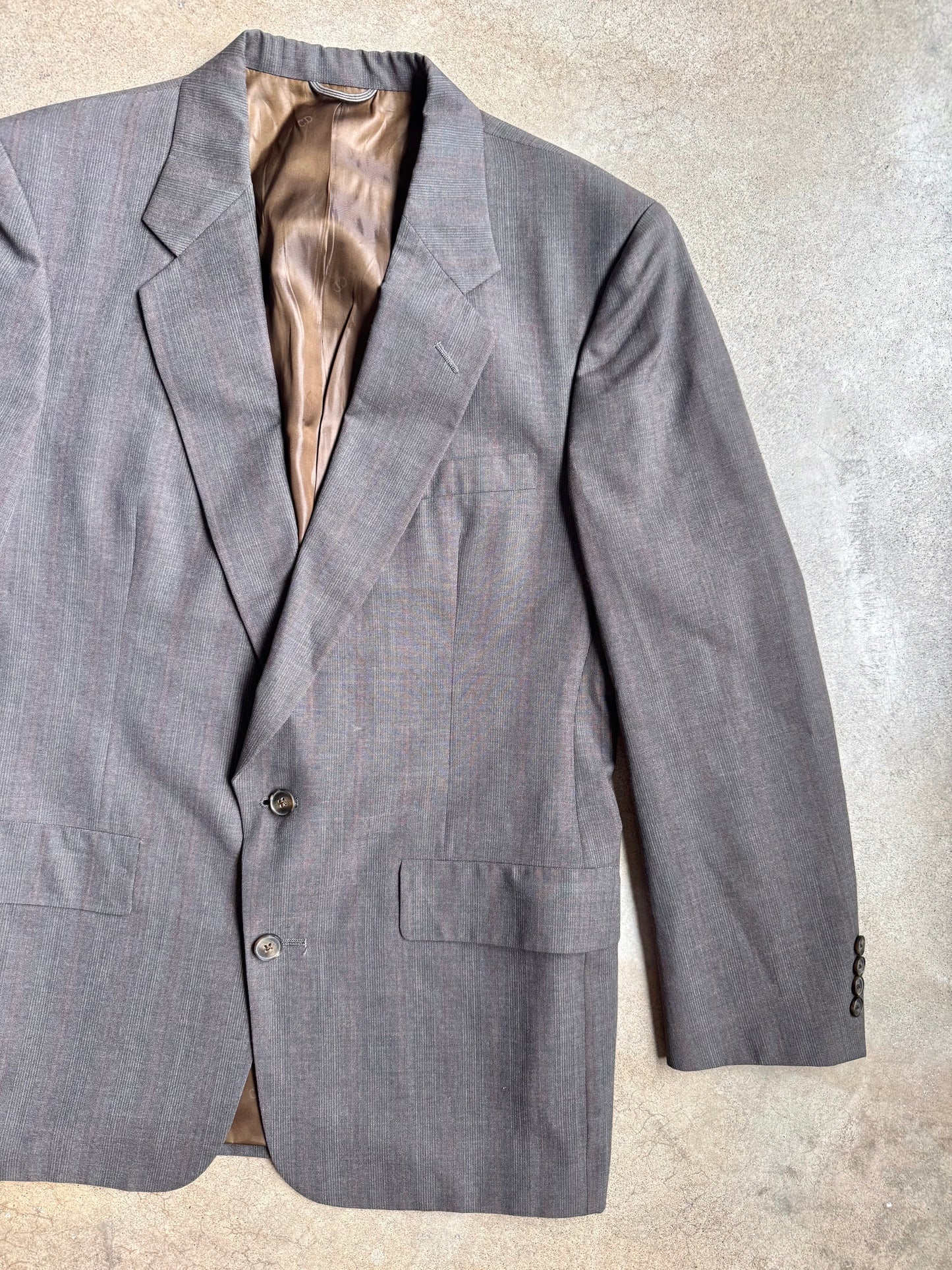 Vintage 1980s Christian Dior Brown Suit Jacket | 40