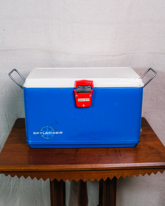 Vintage 1950s Hamilton-Skotch Skylander Blue Ice Chest Cooler
