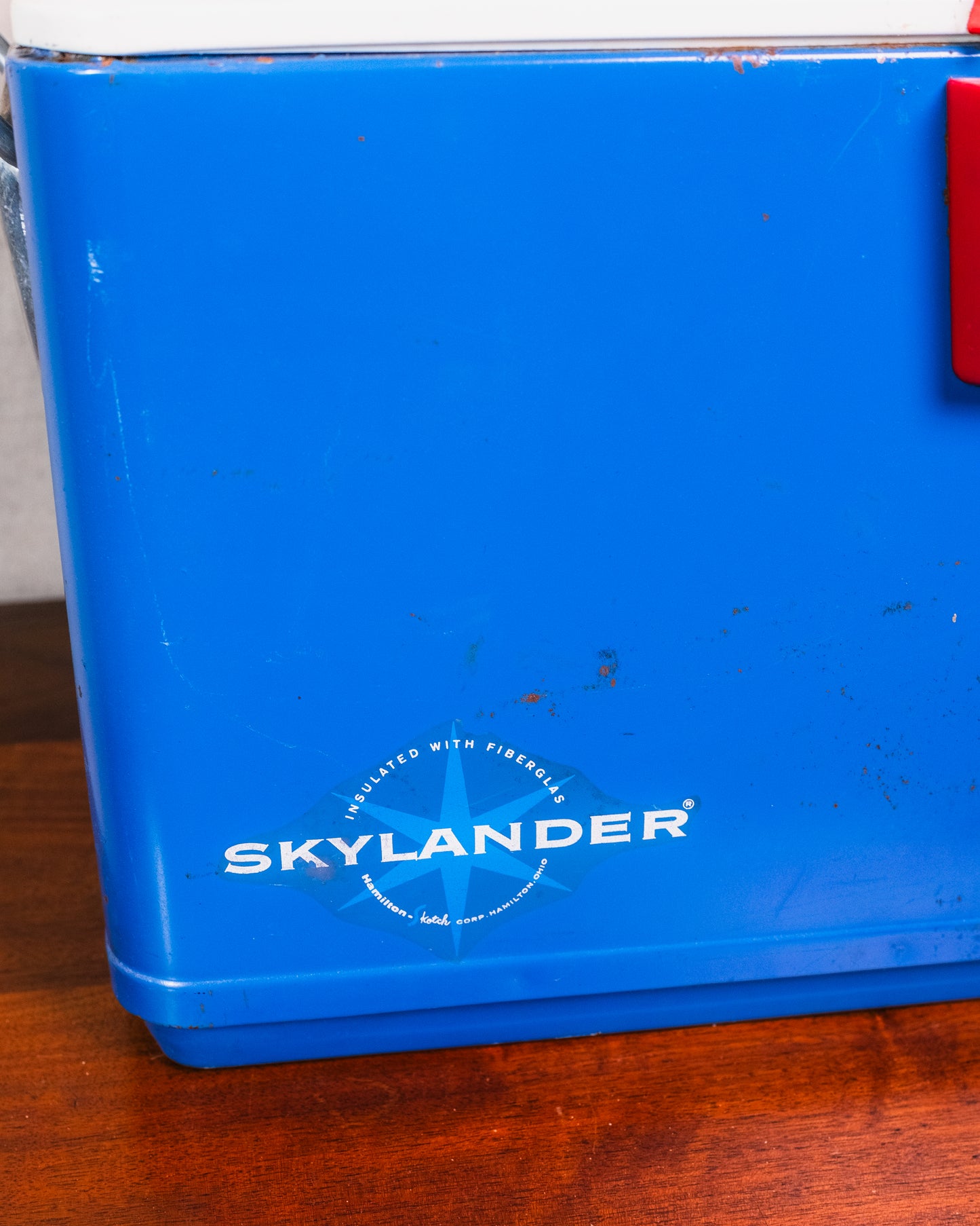 Vintage 1950s Hamilton-Skotch Skylander Blue Ice Chest Cooler