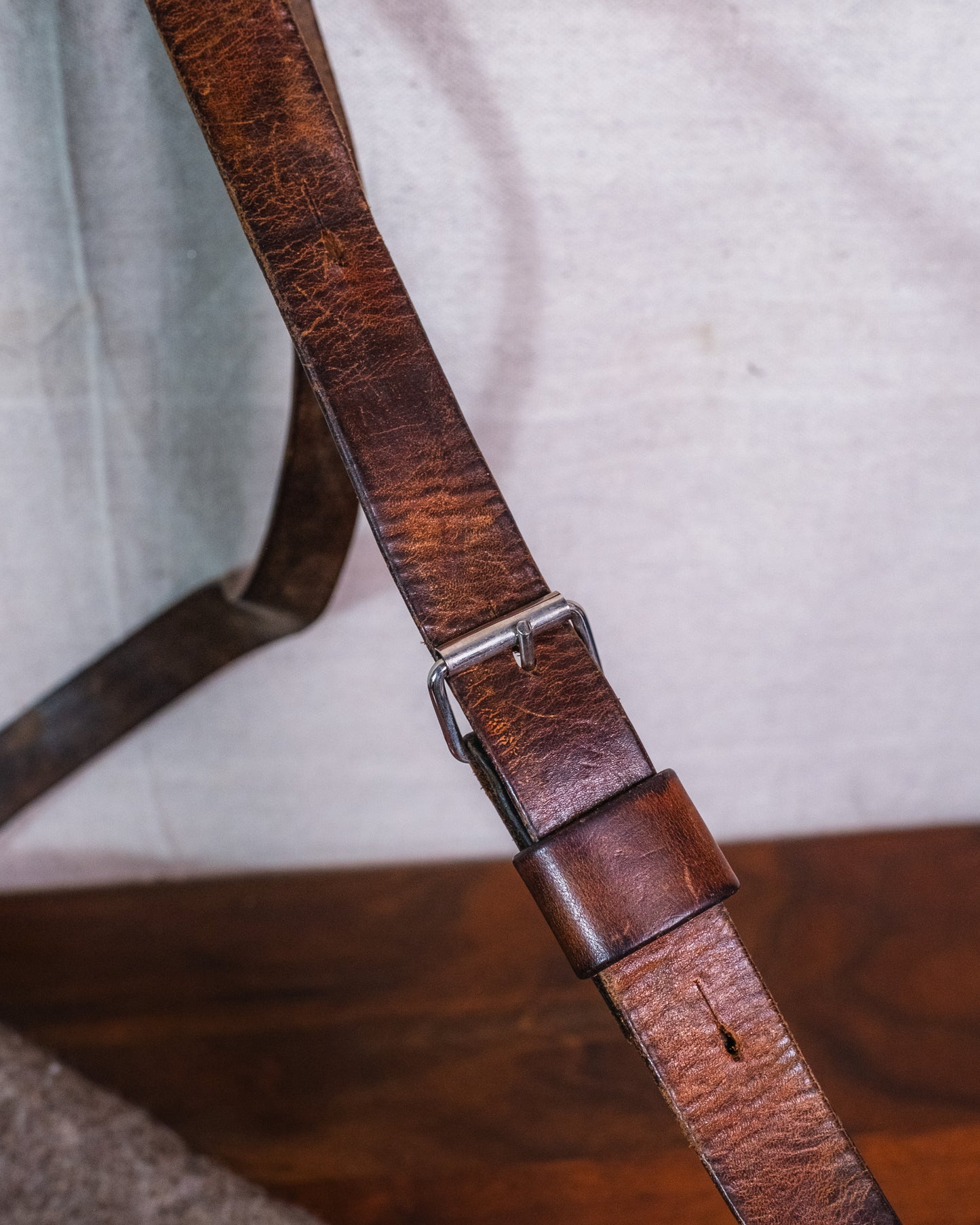 Vintage-Style Karlen Swiss Army Wool Crossbody Messenger Bag