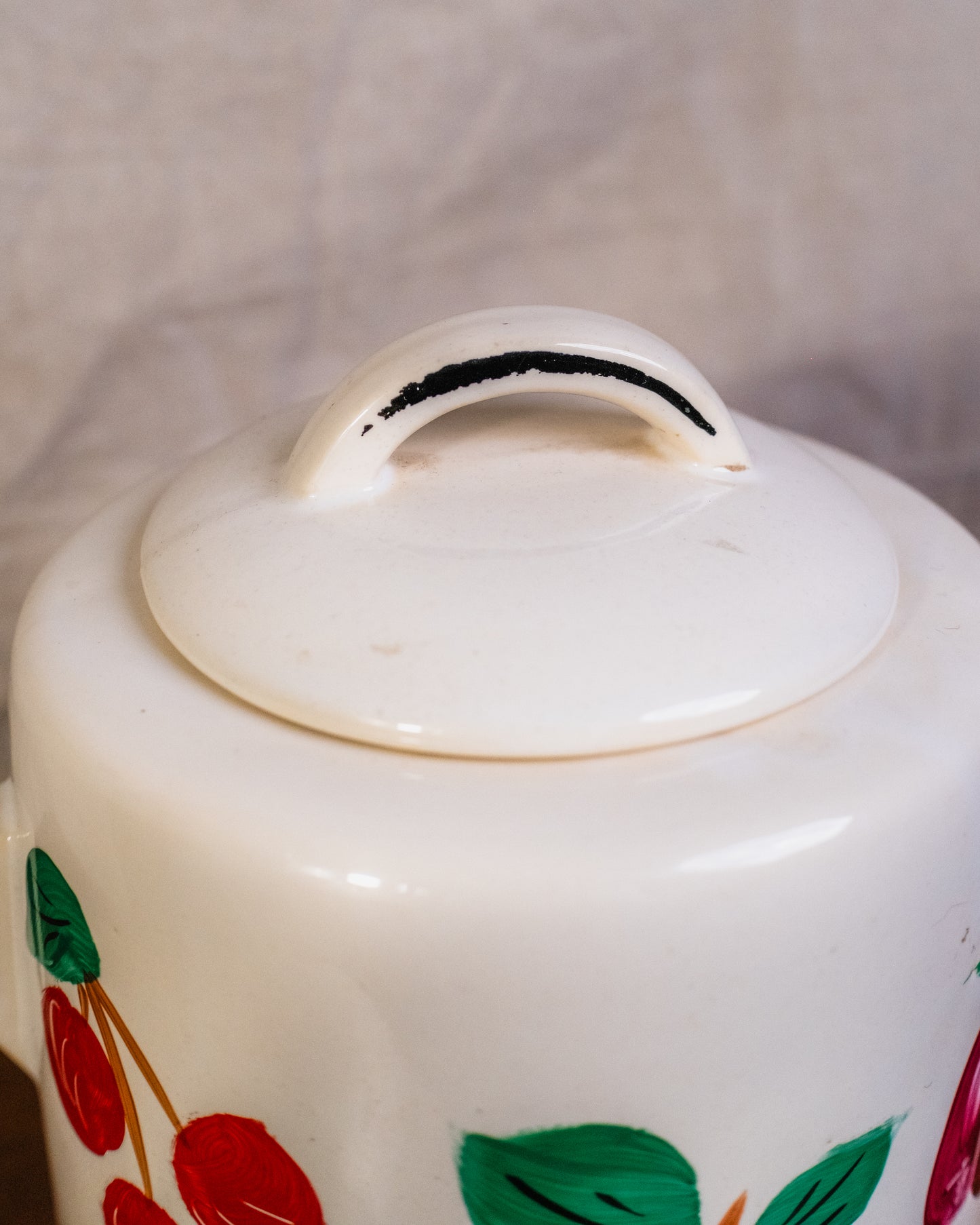 Vintage 1940s/50s McCoy Hand-Painted Fruit Lidded Cookie Jar