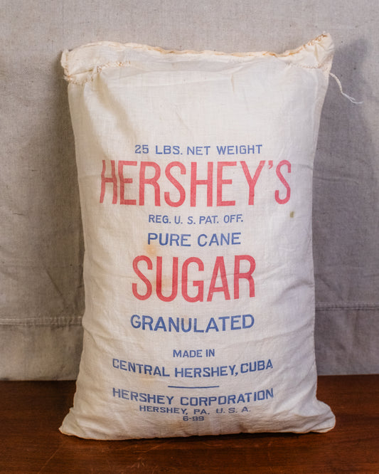 Vintage Hershey’s Sugar Sack Throw Pillow