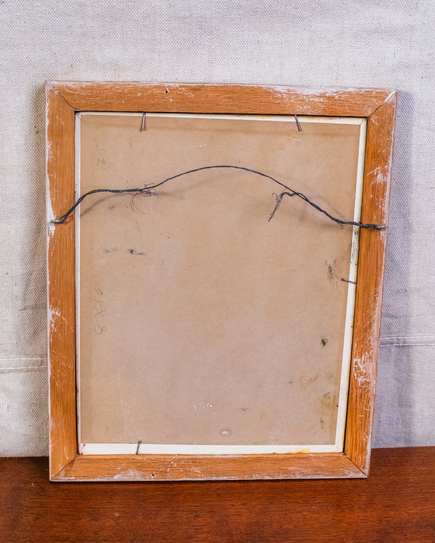 Vintage Framed Desert Landscape Oil Painting | Signed