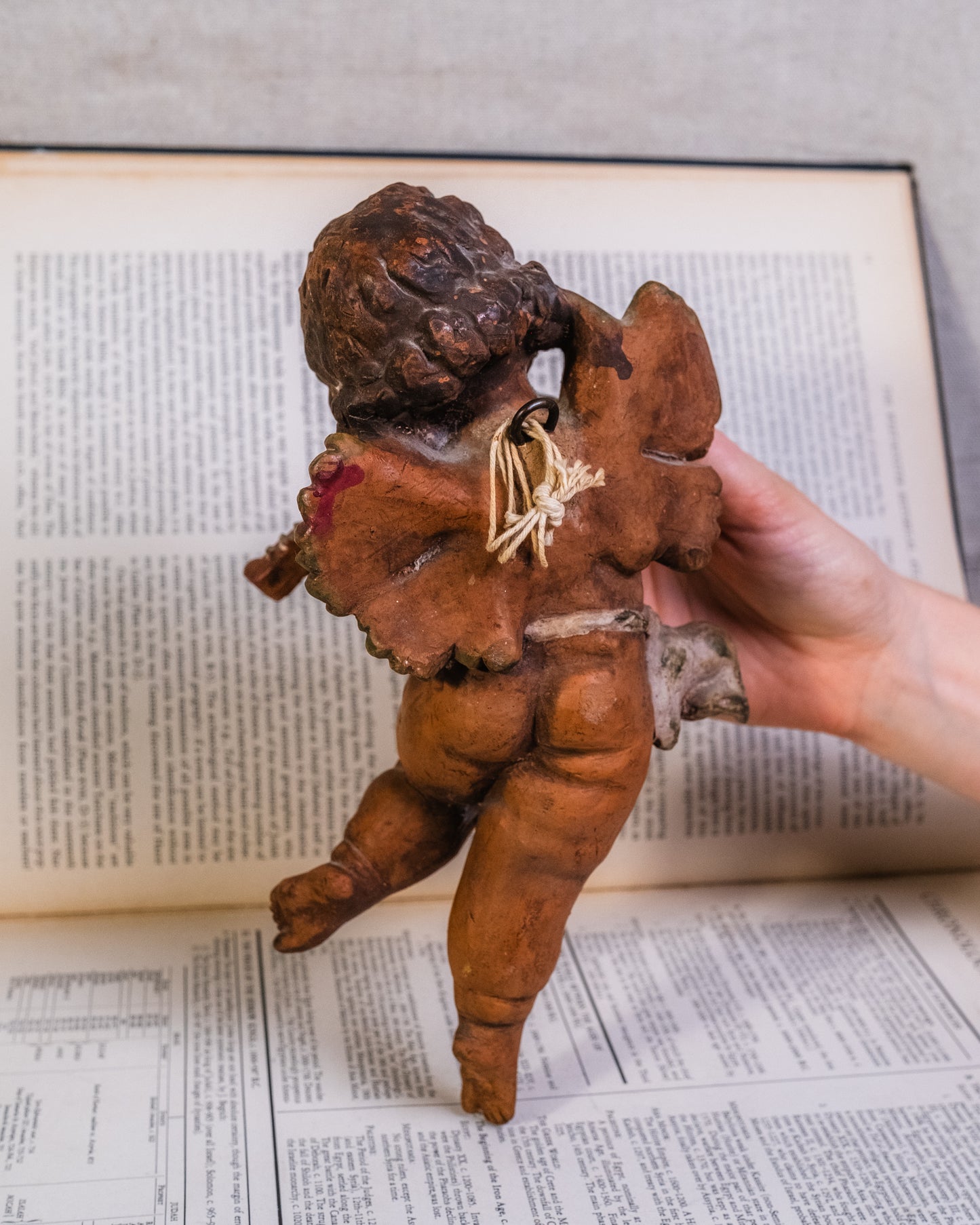 Vintage Baroque Style Cherub Putto Figurine Wall Hanging