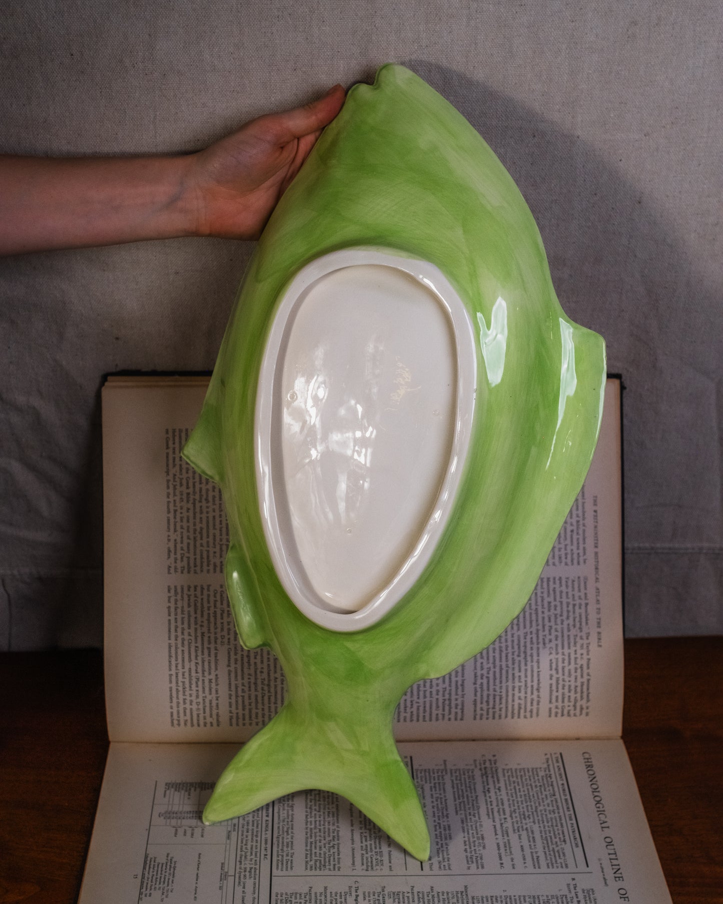 Vintage 1990s Vicki Carroll “Bloomin’ Blossoms” Fish Serving Platter