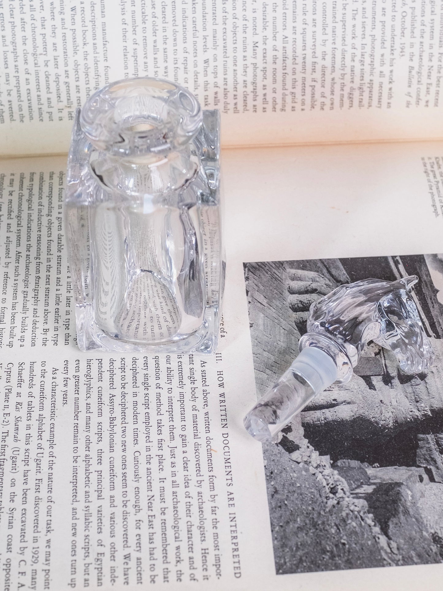 Vintage Waterford Crystal Horse Head Bottle