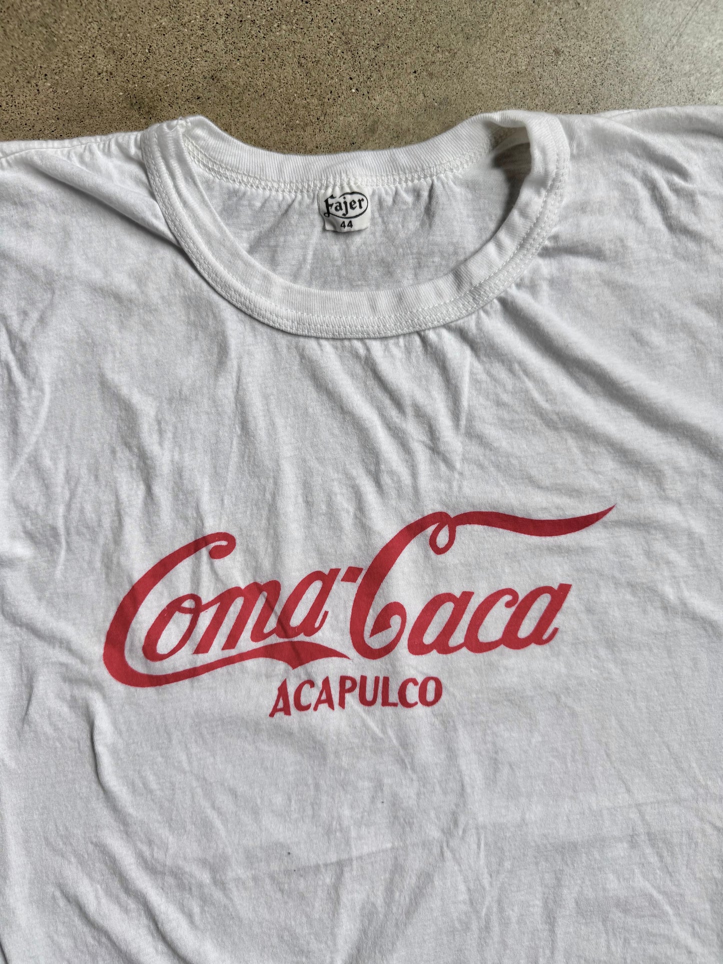 Vintage “Coma-Caca” Acapulco Mexico Coke Parody Graphic Tee | Medium