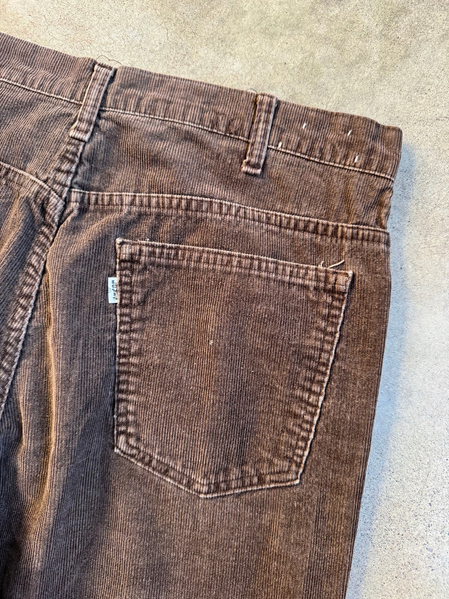 Vintage 1980s Levi's Brown Corduroy Bootcut Pants | Waist 36”