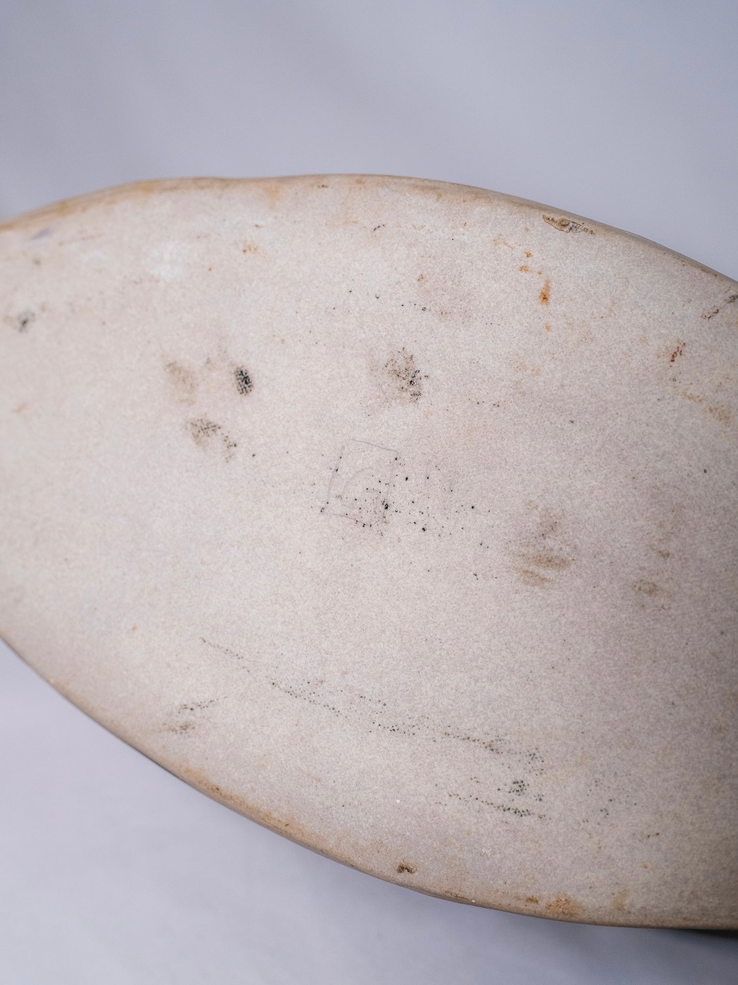 Vintage 1960’s Black Ceramic Pottery Abstract Centerpiece Bowl