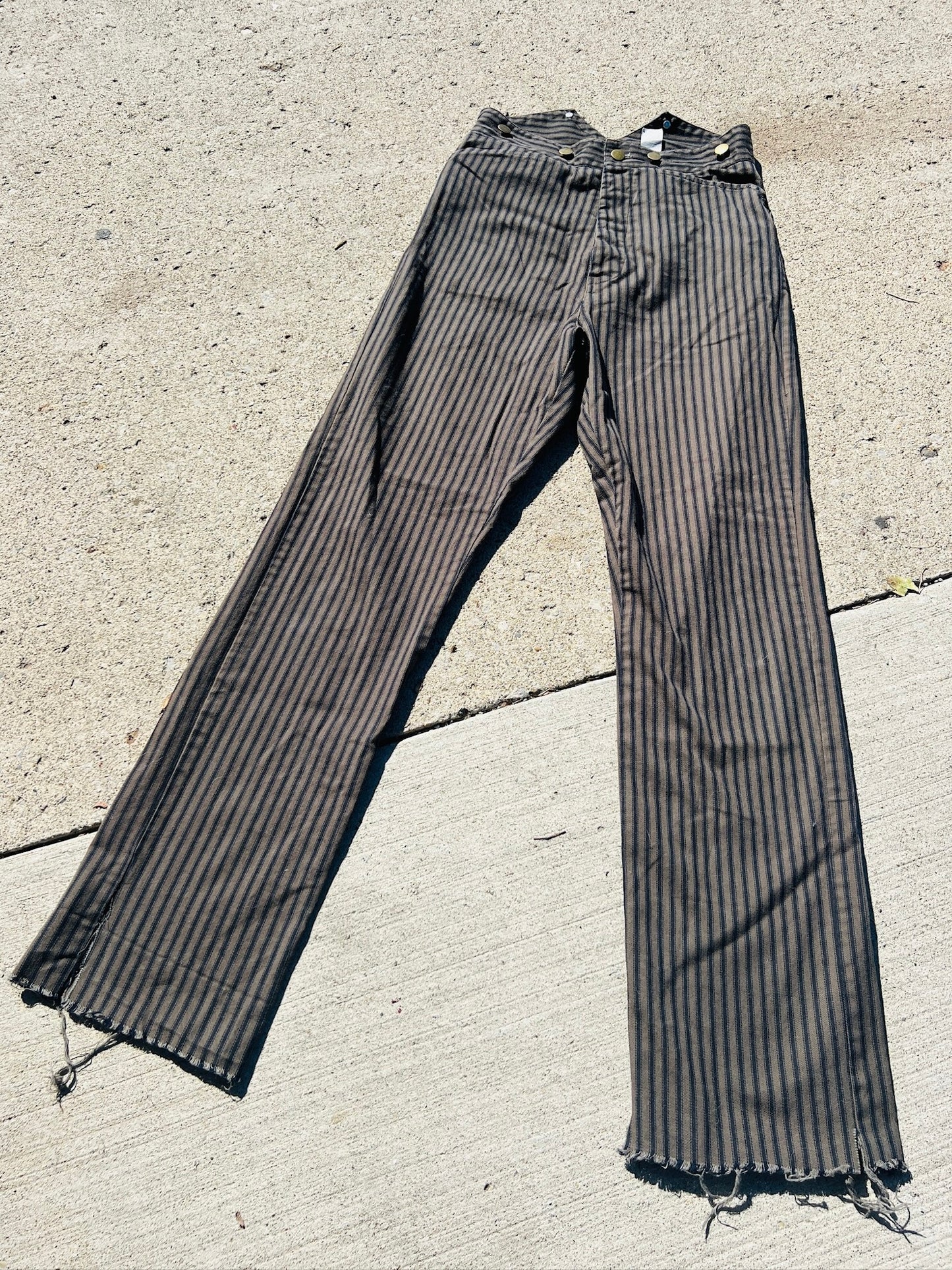 Vintage 1990s Frontier Classics Striped Prospector Pants | Waist 28”