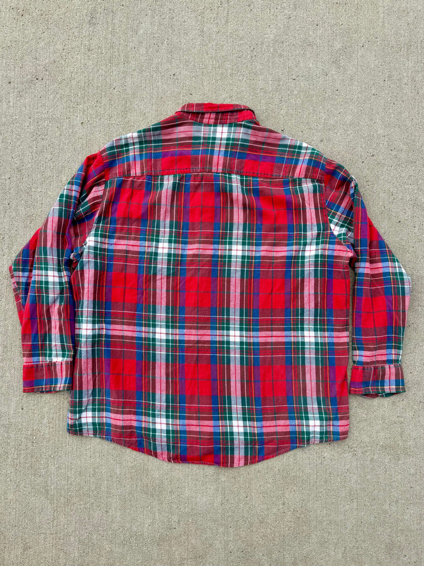 Vintage Coventry Square Red Plaid Flannel Shirt | XXL