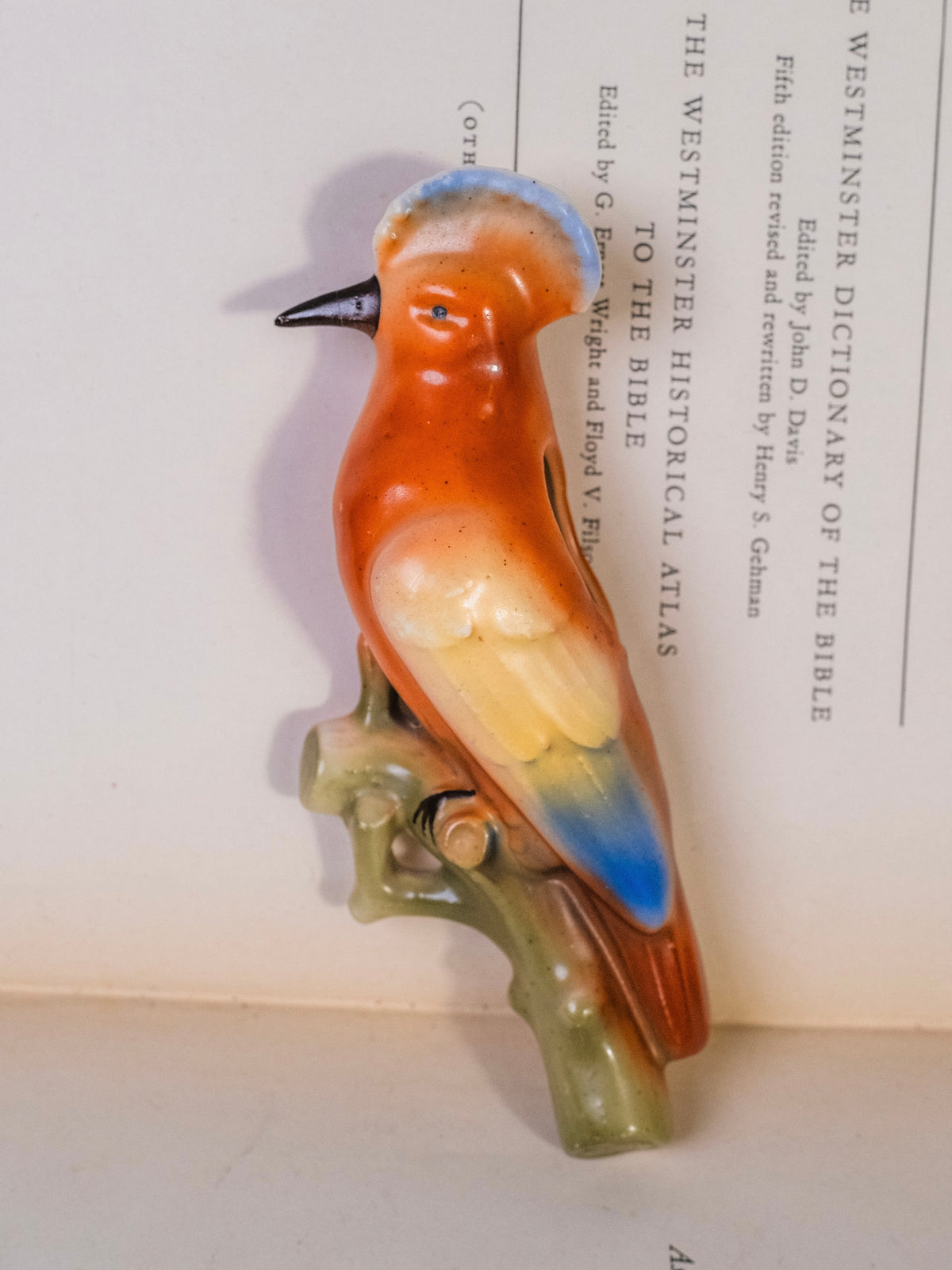 Vintage 1930s/40s Czechoslovakian Ceramic Bird Wall Pocket