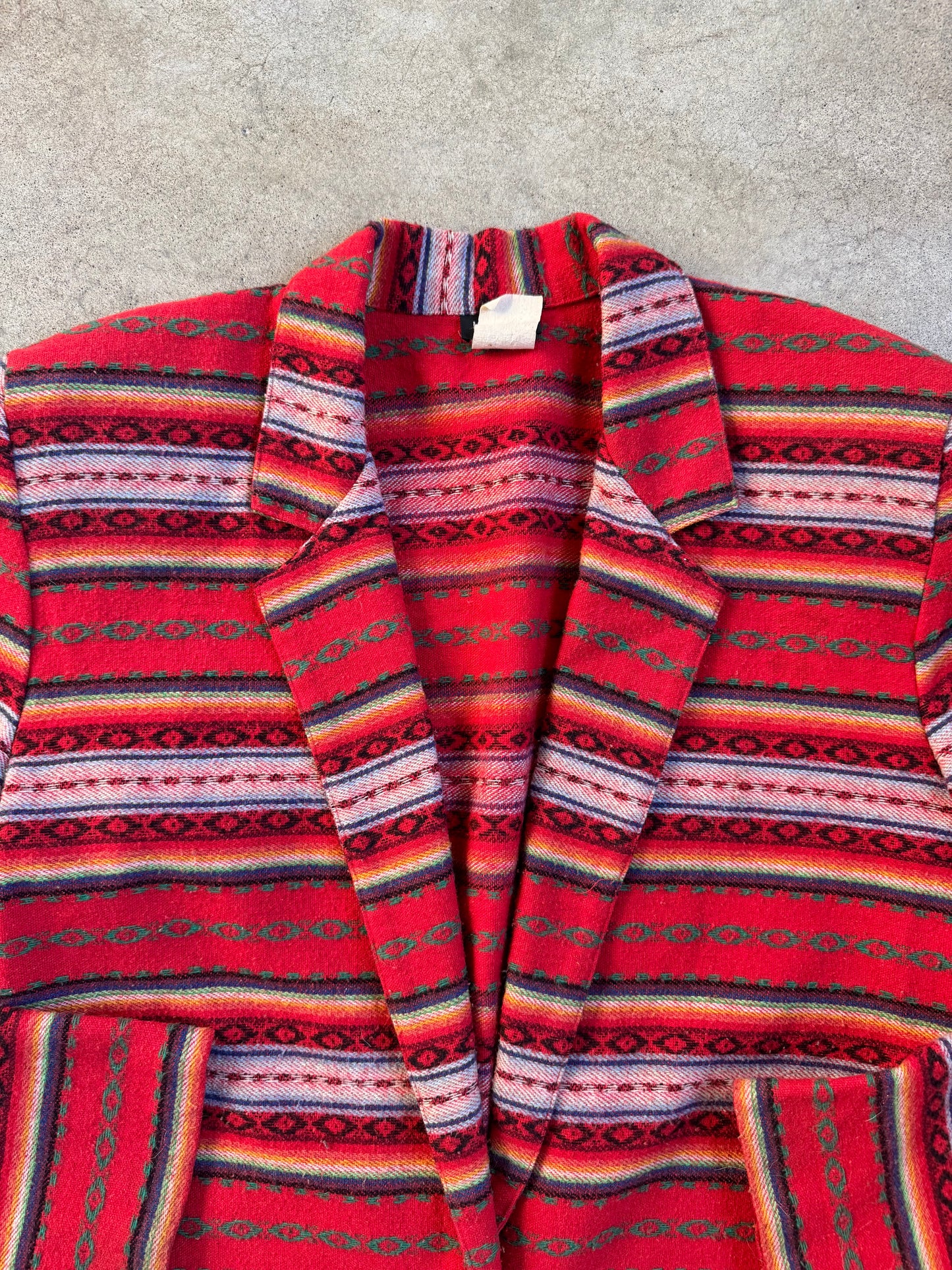 Vintage 1980s Leger Southwestern Wool-Blend Blazer | Medium