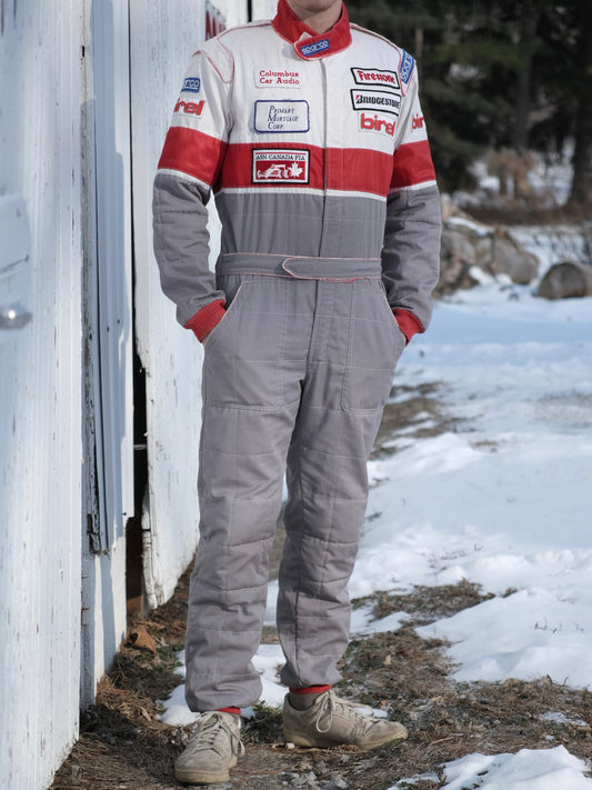 Vintage Sparco Racing Two-Tone Patched Jumpsuit | Large