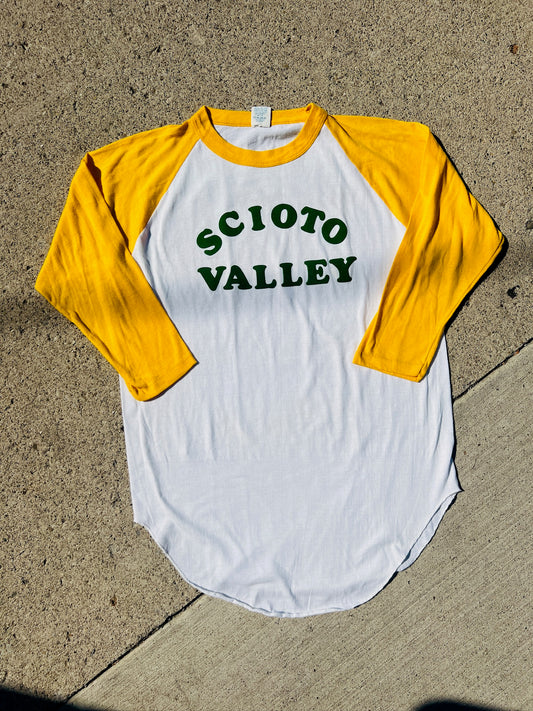 Vintage 1980s Scioto Valley Chuck Raglan Tee