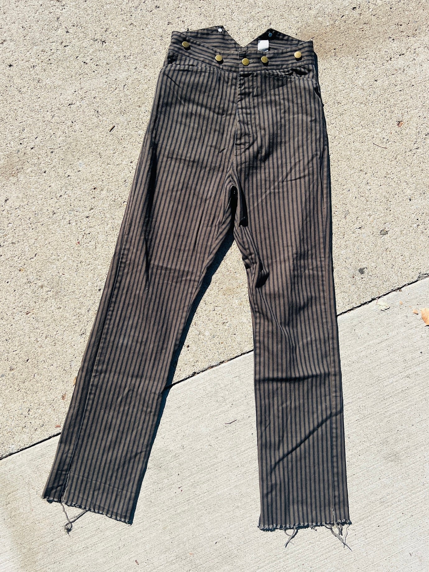 Vintage 1990s Frontier Classics Striped Prospector Pants | Waist 28”