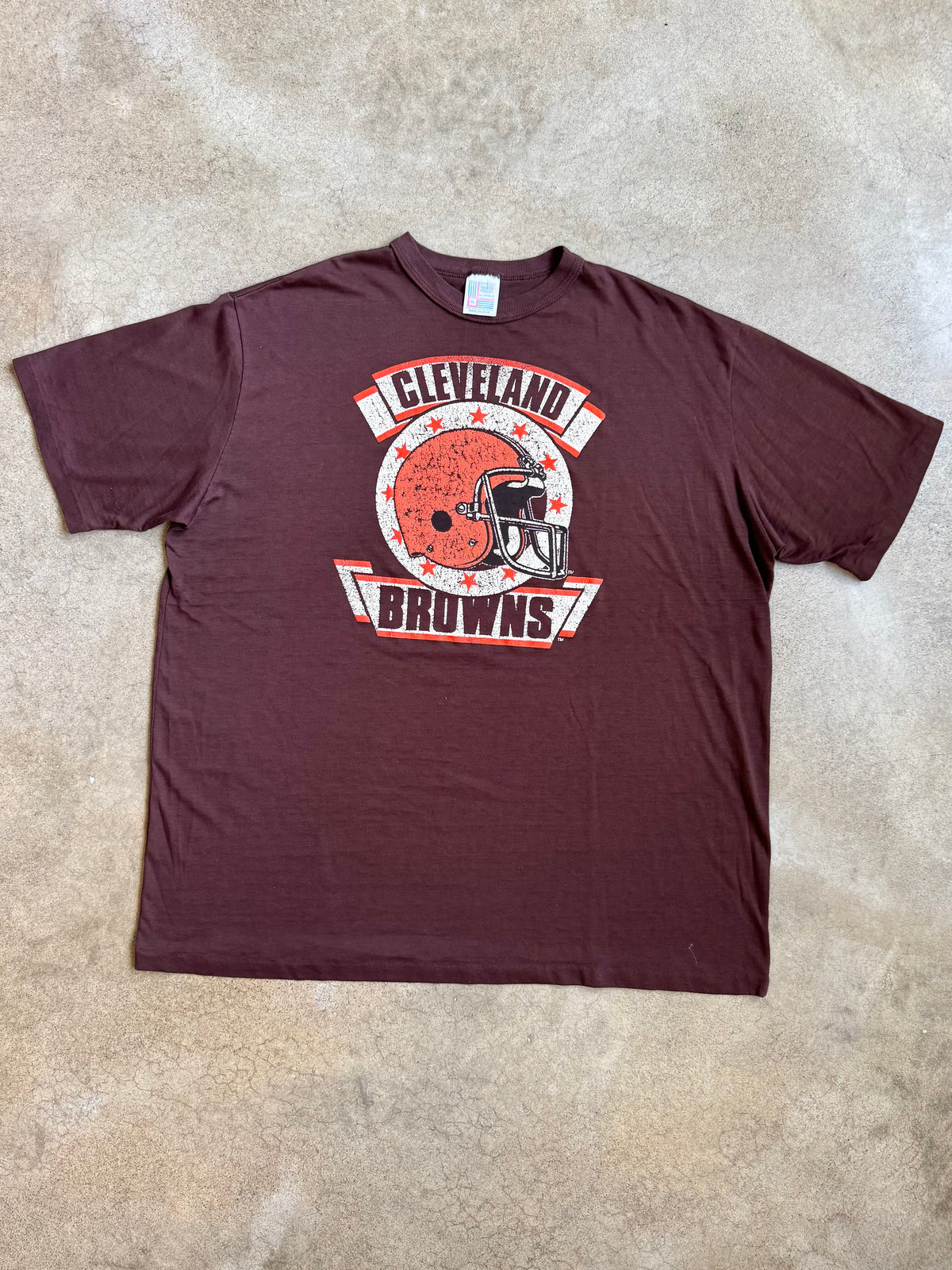 Vintage 1980s Garan Inc. Cleveland Browns Football Graphic Tee | 3XL
