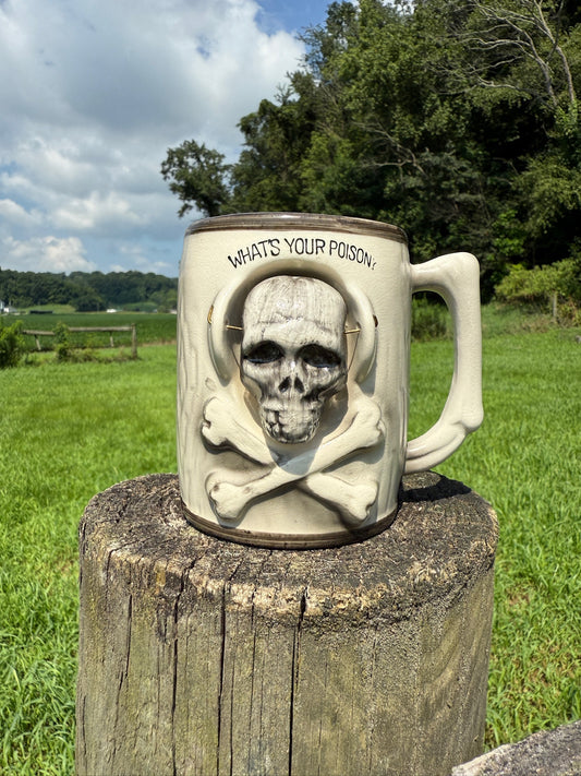Vintage 1950s "What's Your Poison" Ceramic Mug