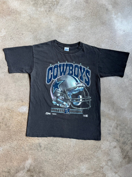 Vintage 1992 Grey Dallas Cowboys Graphic Tee | Large