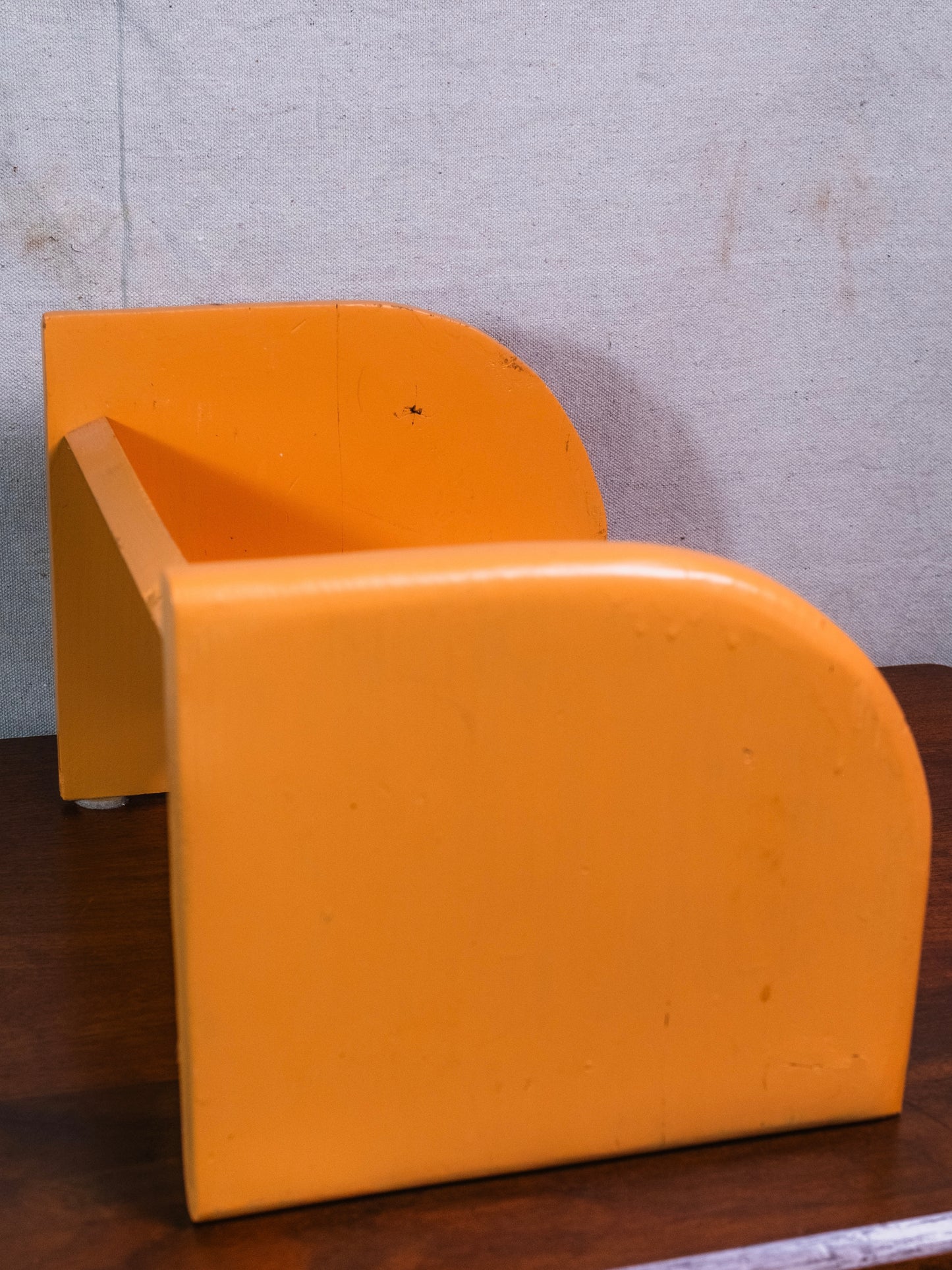 Vintage 1960s Wood Painted Tabletop Book Display