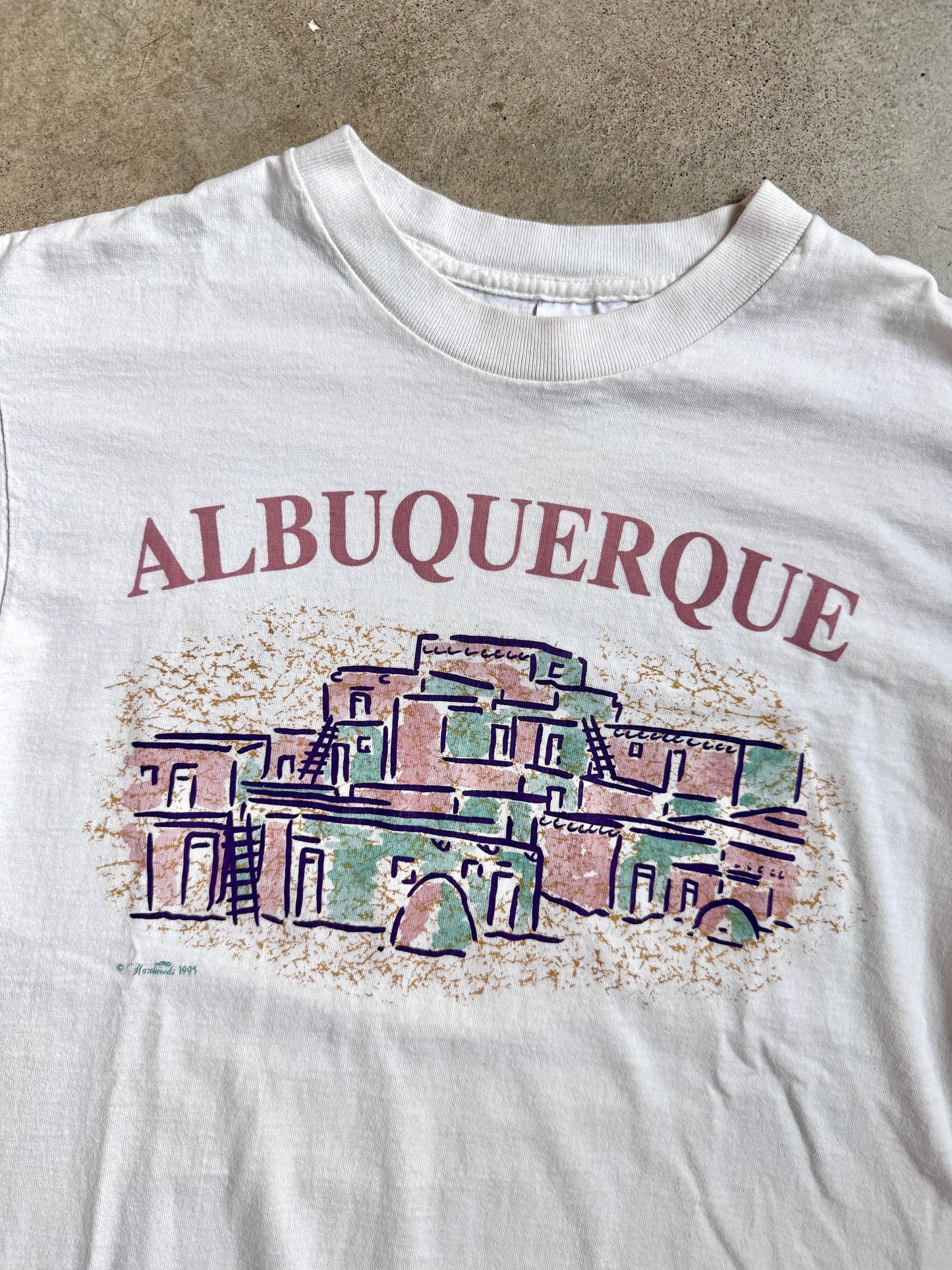 Vintage 1990s Hazelwoods Albuquerque Graphic Tee | Large