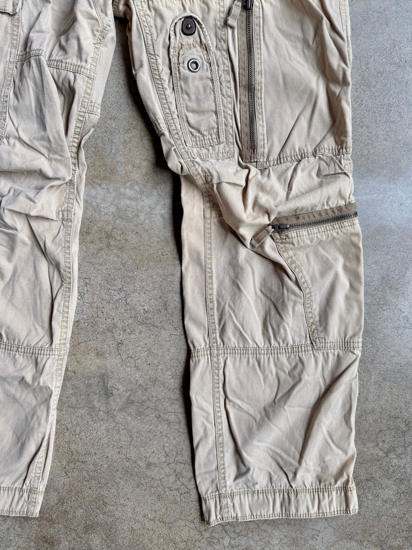 Vintage 1990s Polo Ralph Lauren Military-Style Paratrooper Cargo Pants | 33/30