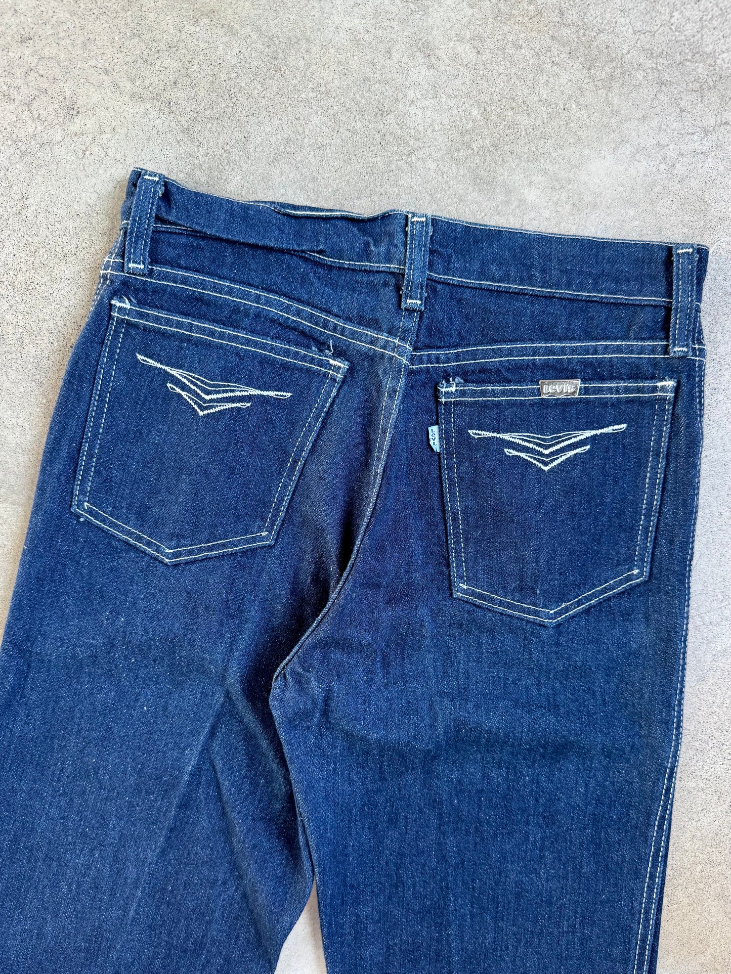 Vintage 1980s Levi’s Dark Wash Straight Leg Jeans | Waist 30”