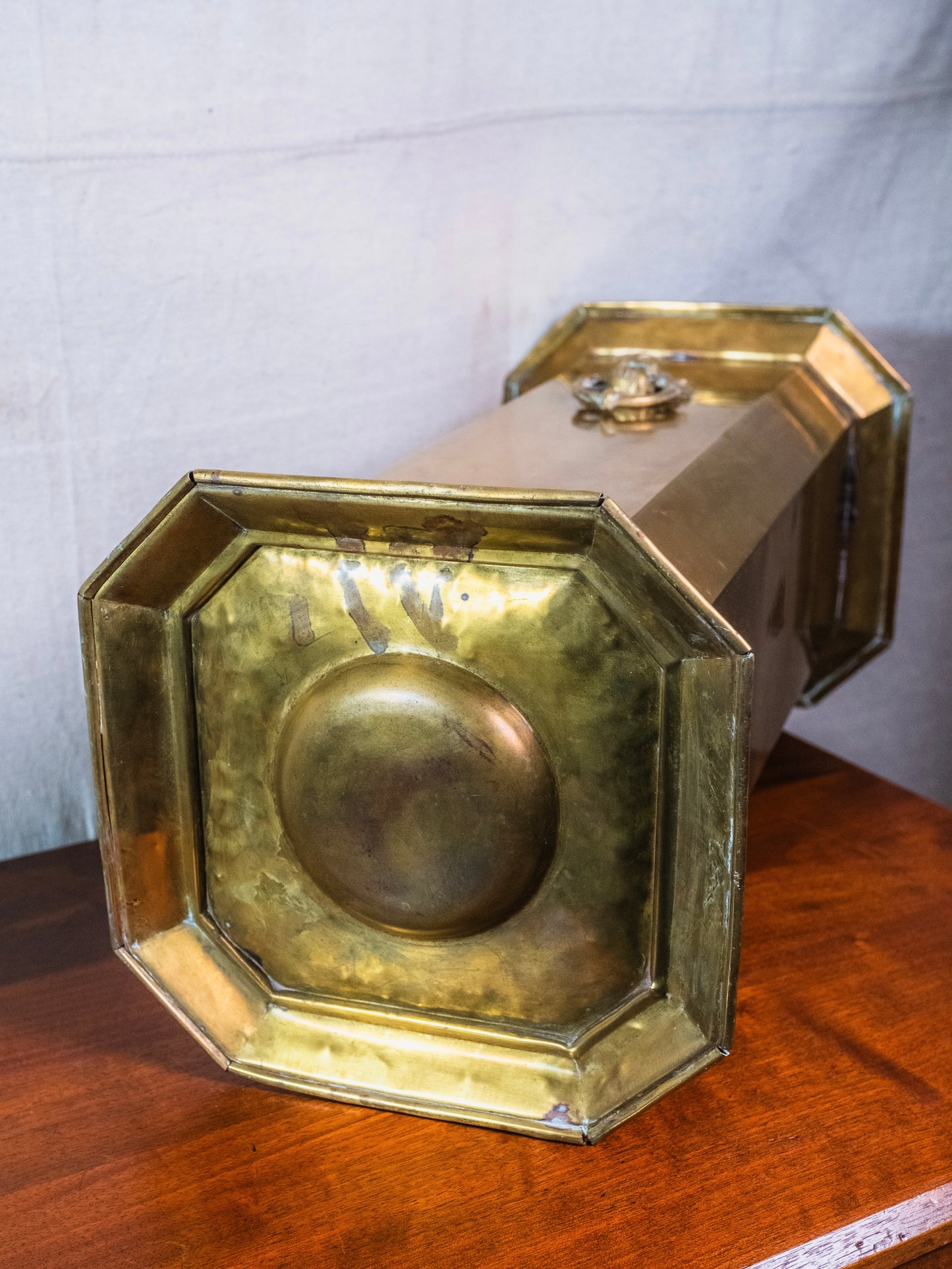 Antique Brass Lion Head Umbrella Stand