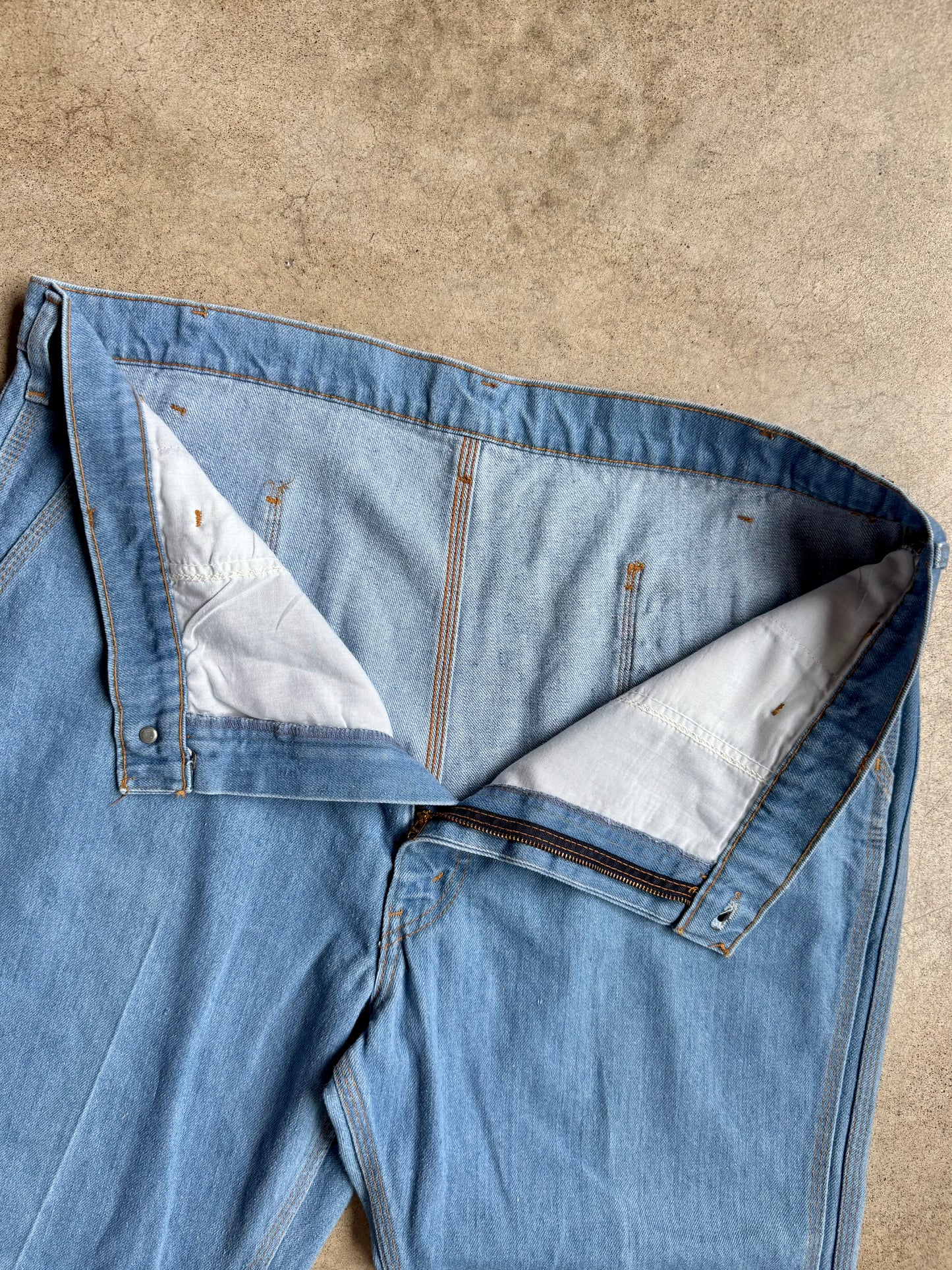 Vintage 1970s Levi's for Men Orange Tab Flared Leg Jeans | Waist 42”